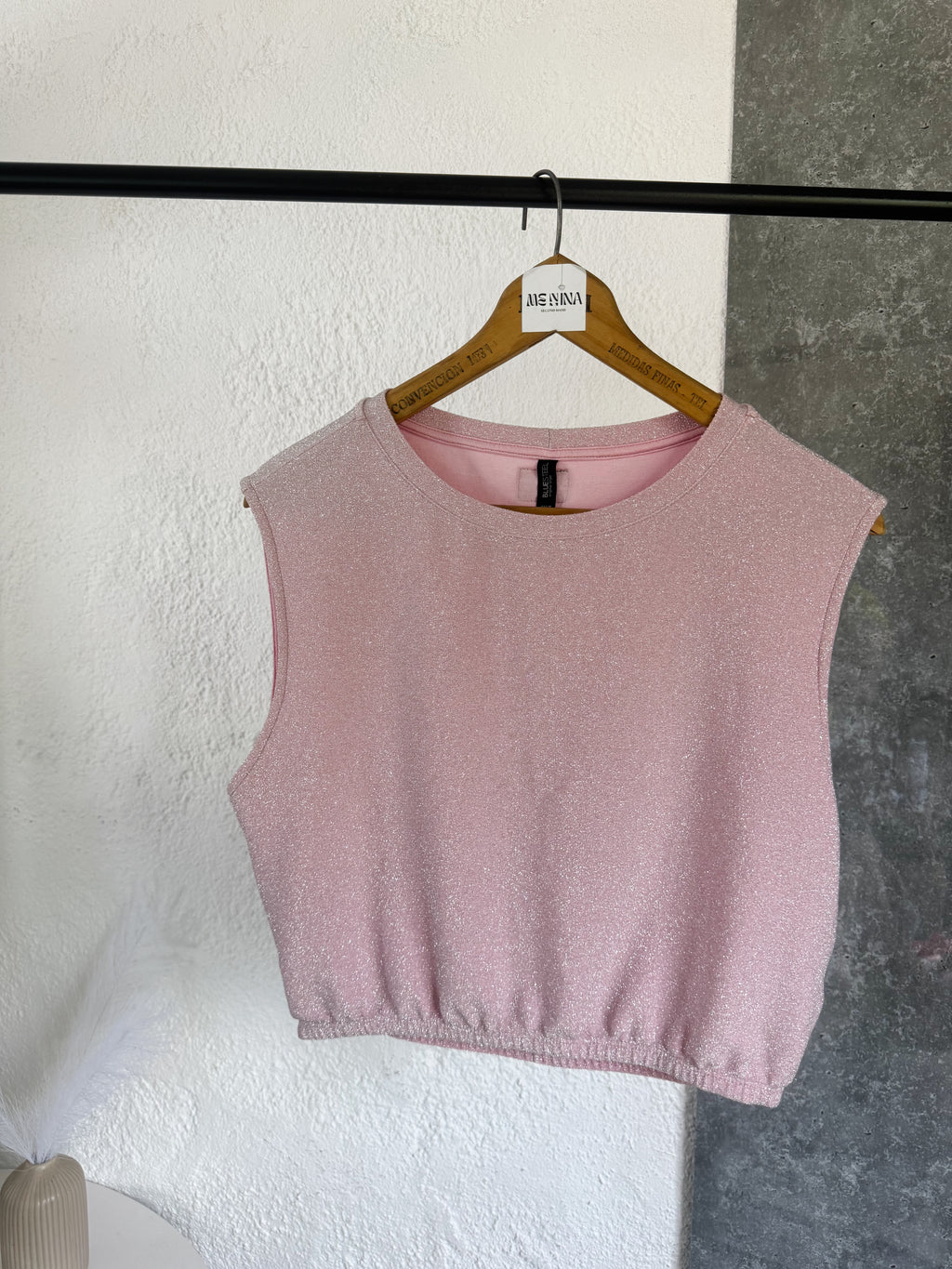 Chaleco RENNER rosa brilloso