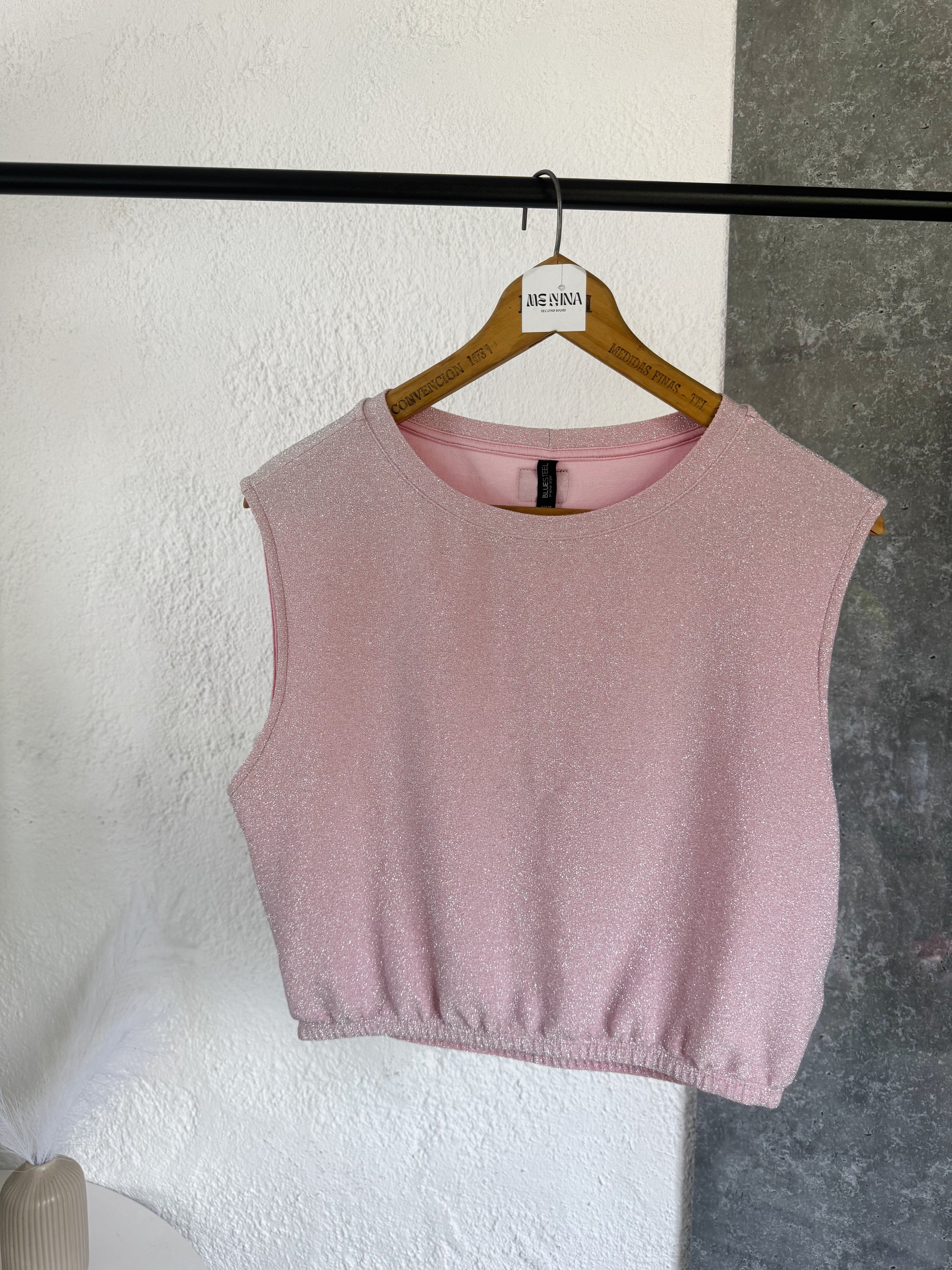 Chaleco RENNER rosa brilloso