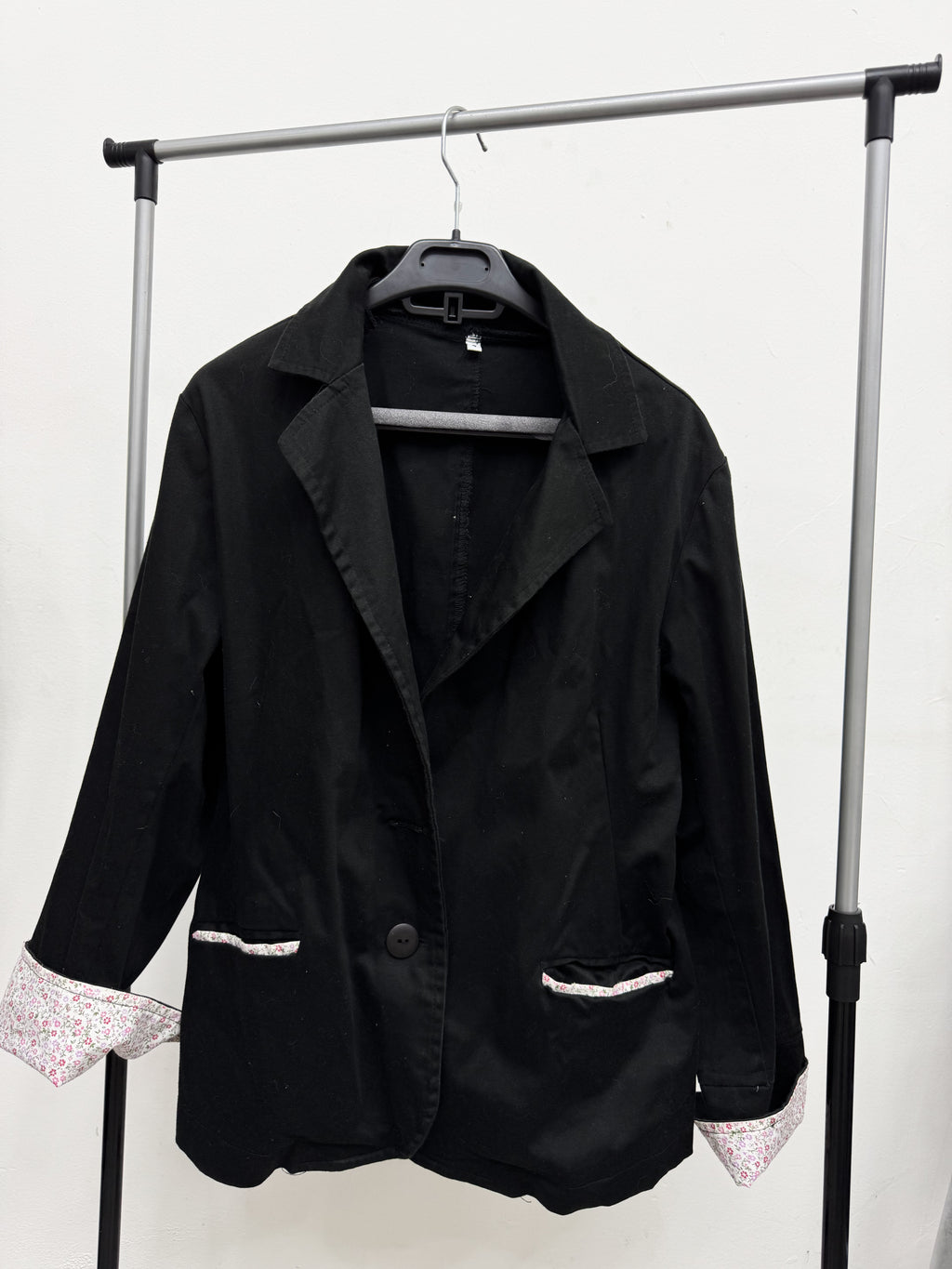 Blazer negro larguito