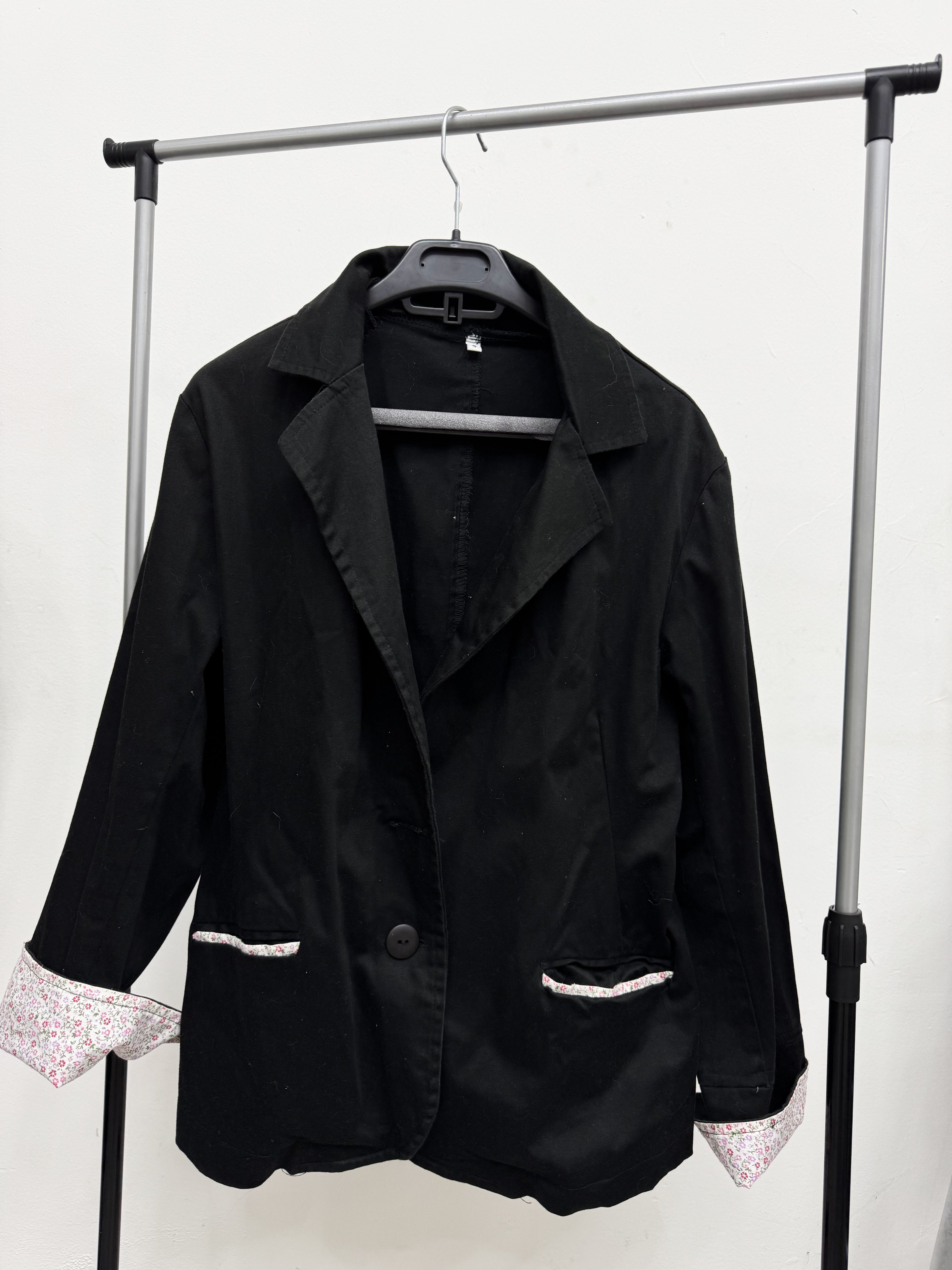 Blazer negro larguito