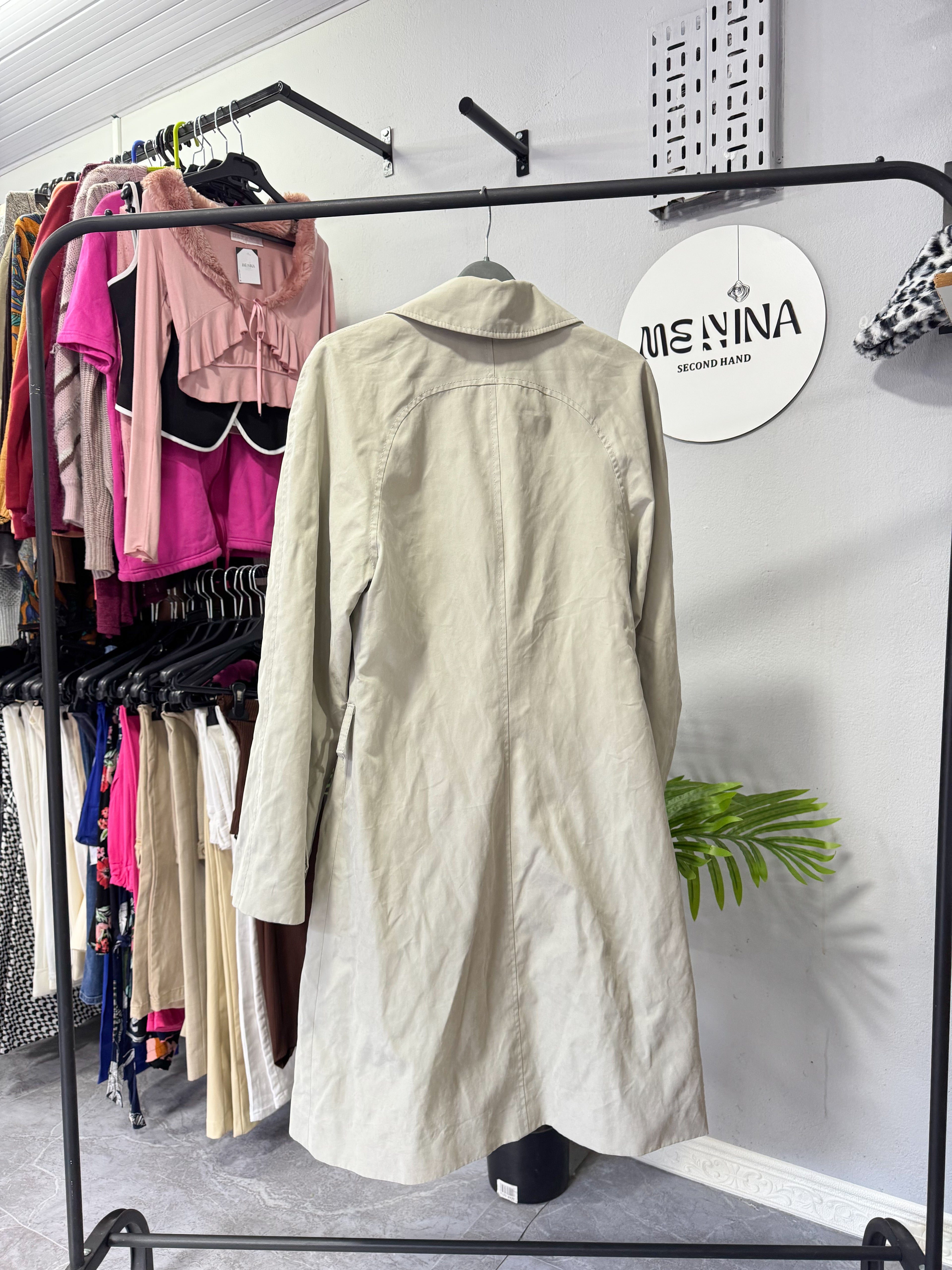 Tapado gabardina beige