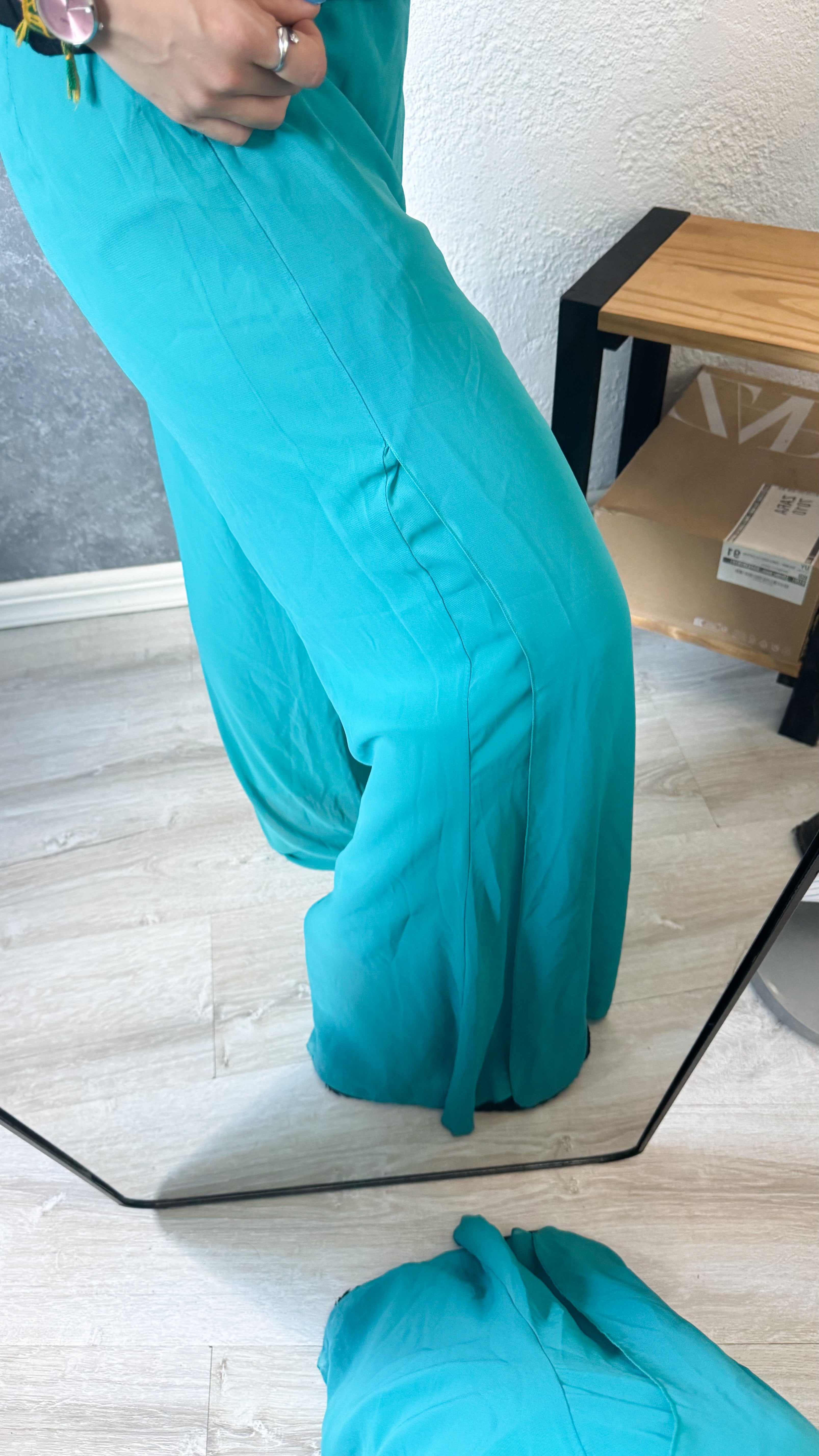 Pantalón celeste Oxford