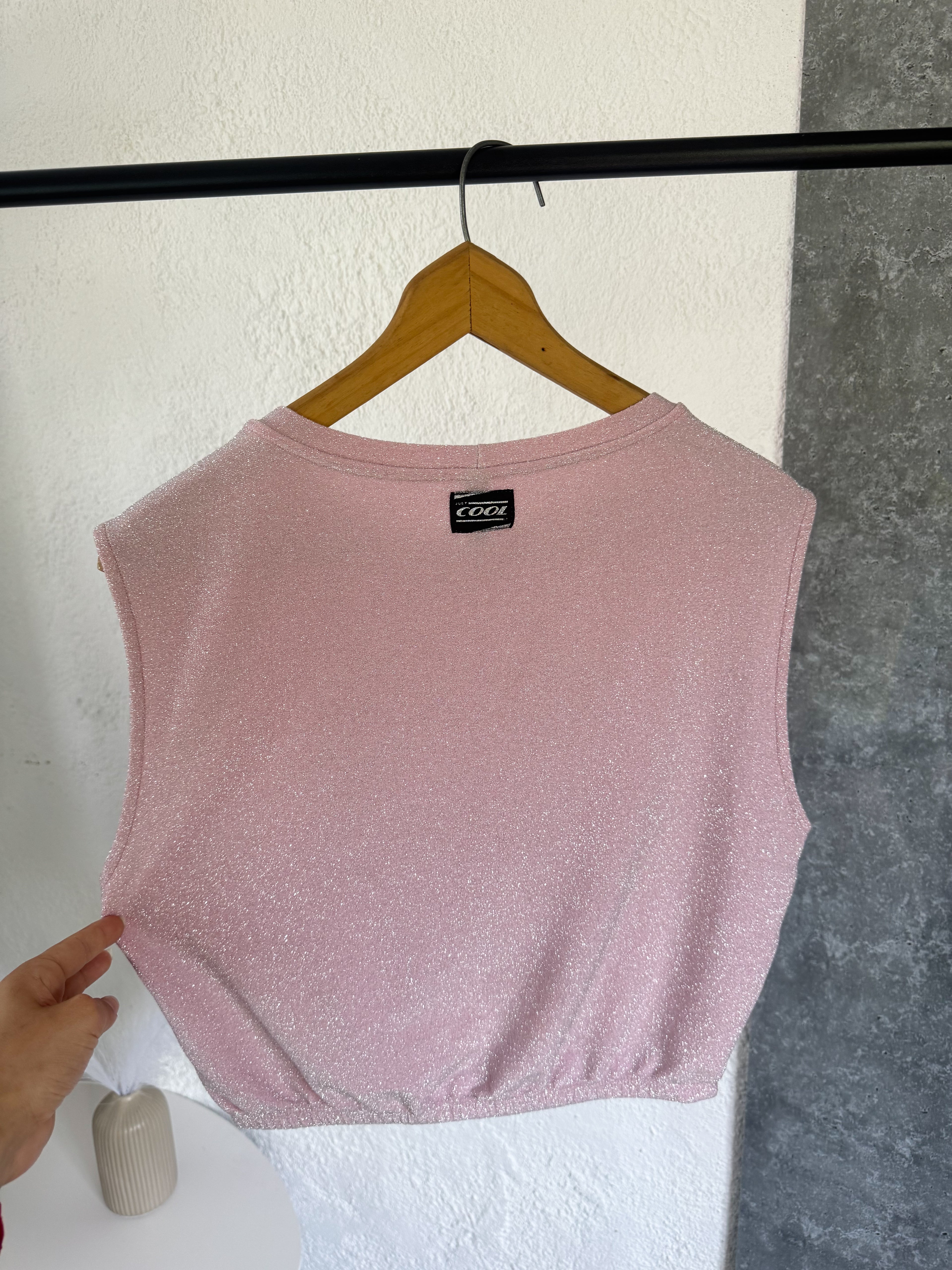 Chaleco RENNER rosa brilloso