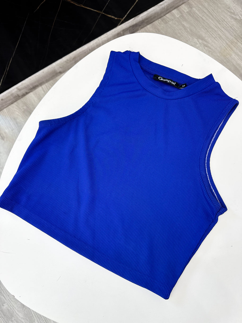 Top azul talle M