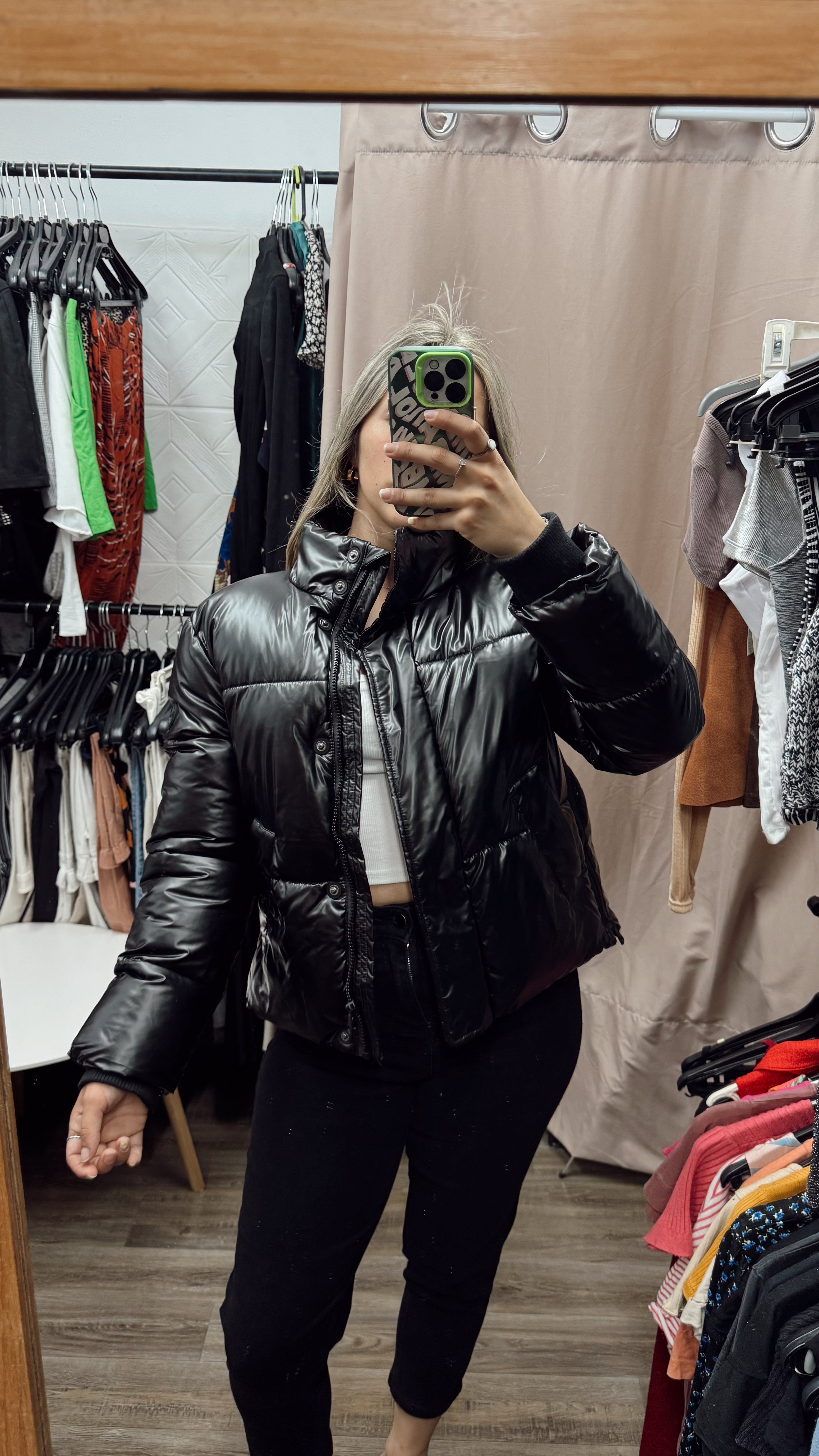 Campera LEMON de abrigo negra