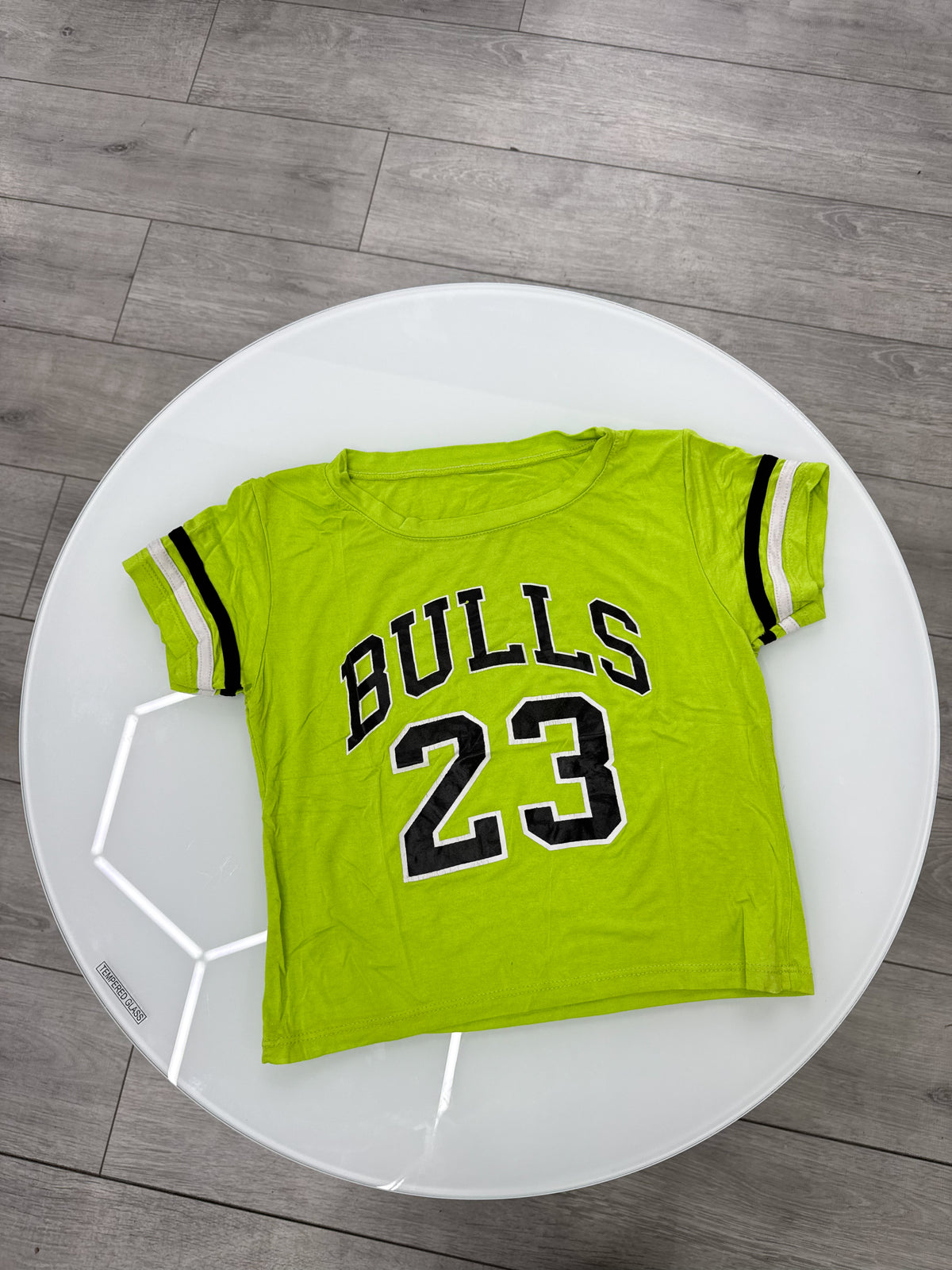 Remera crop Bulls verde