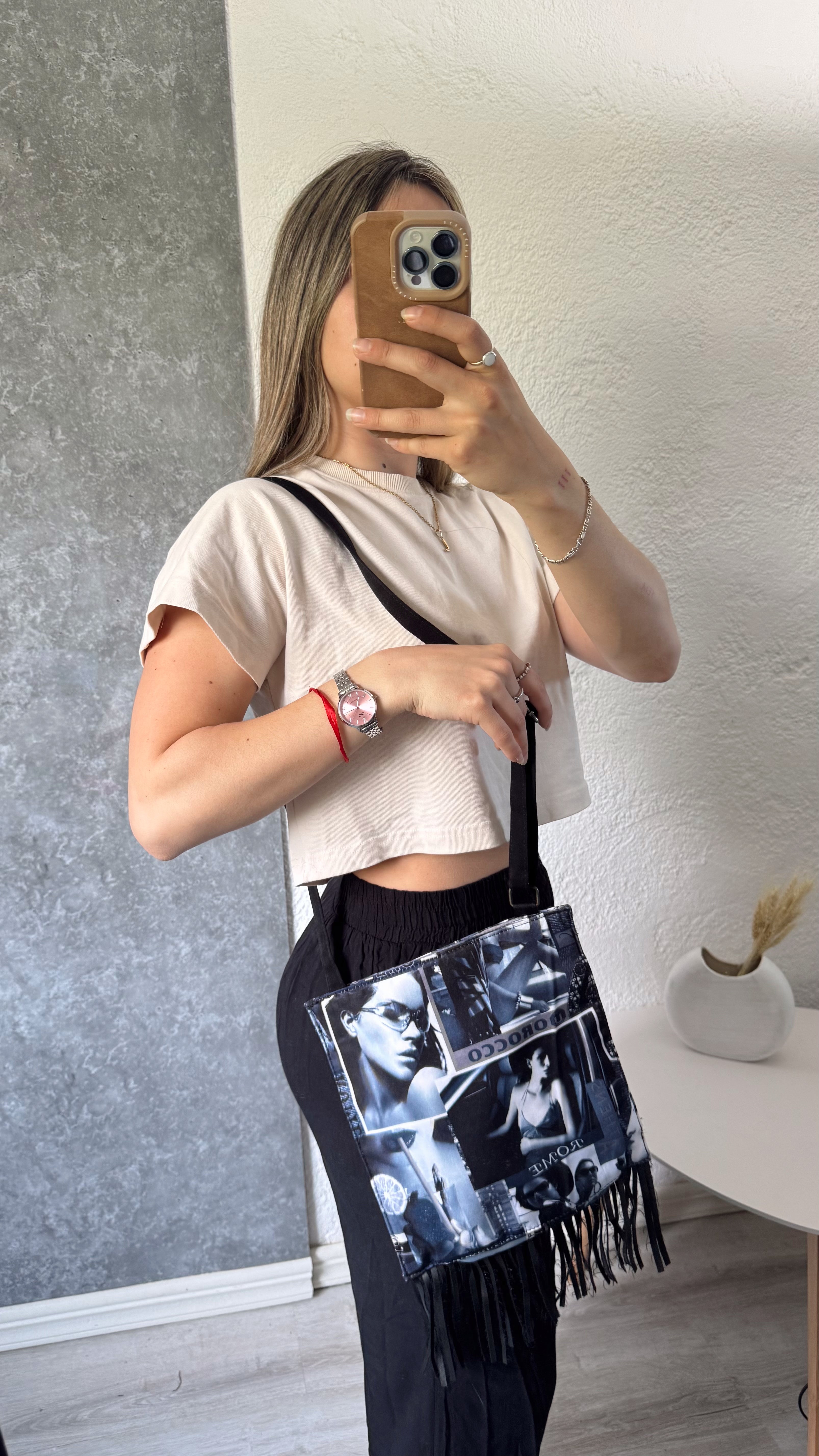 Bolso con diseño de mujer