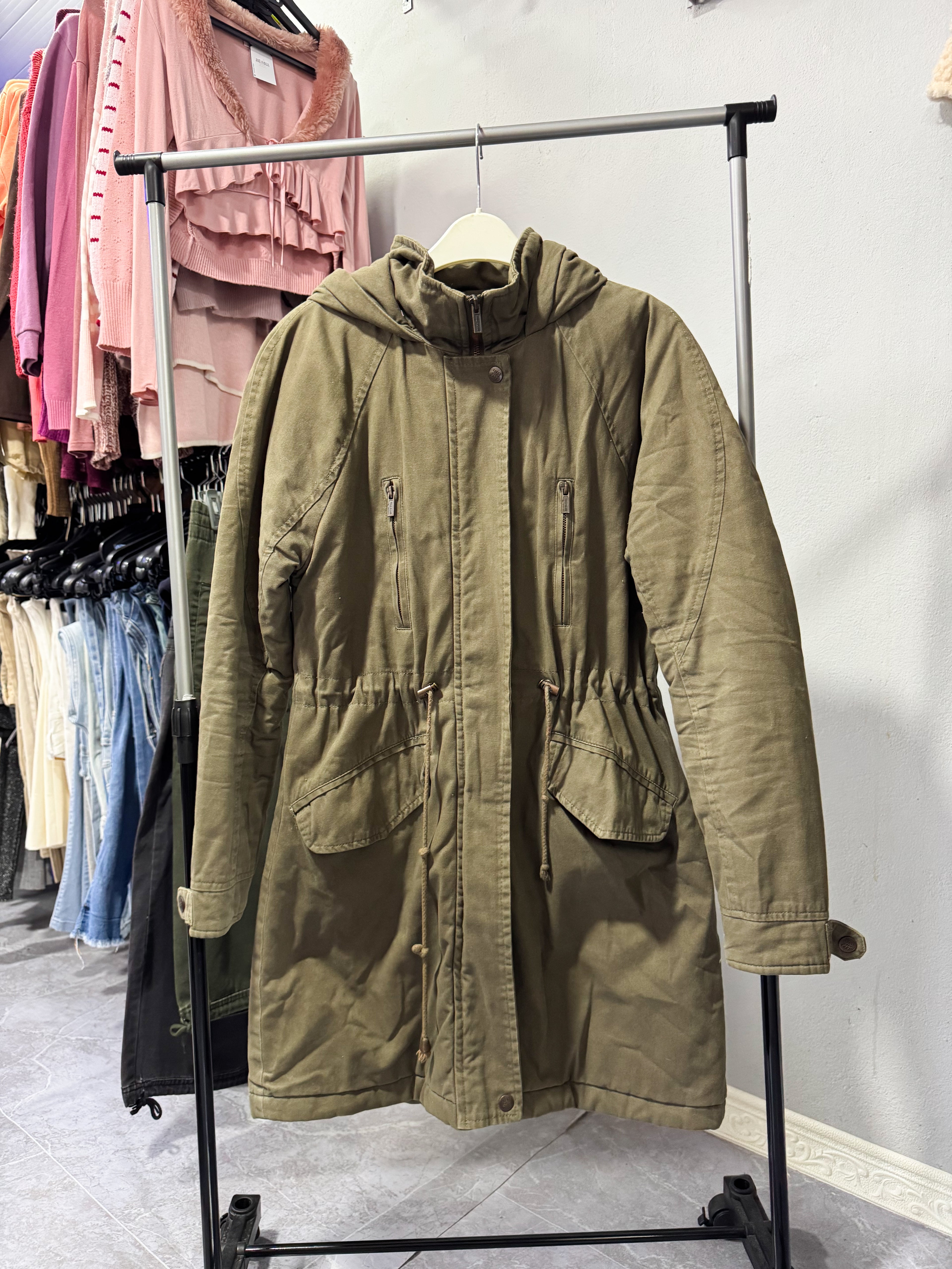 Parka verde talle S