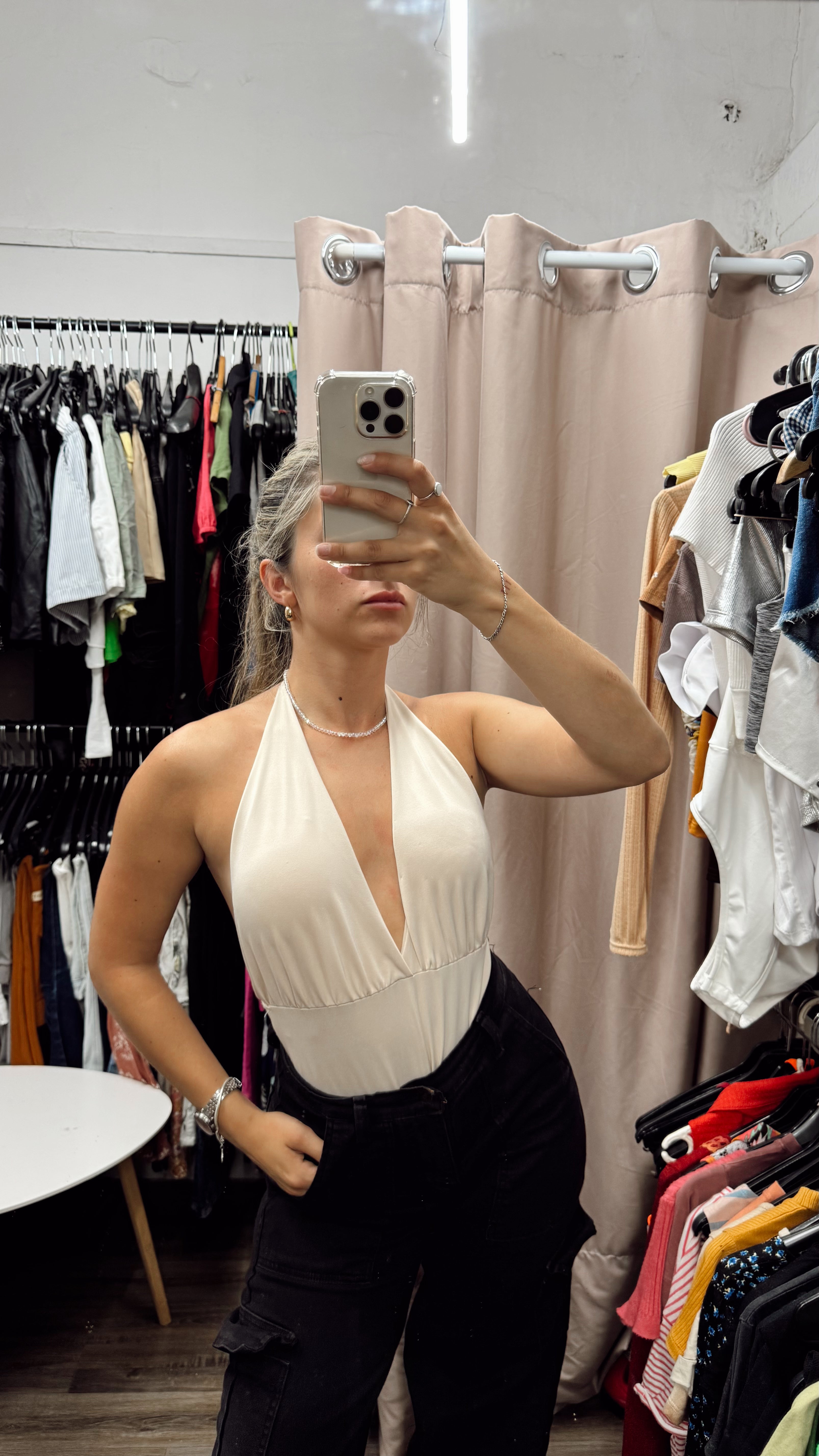 Body beige con push up