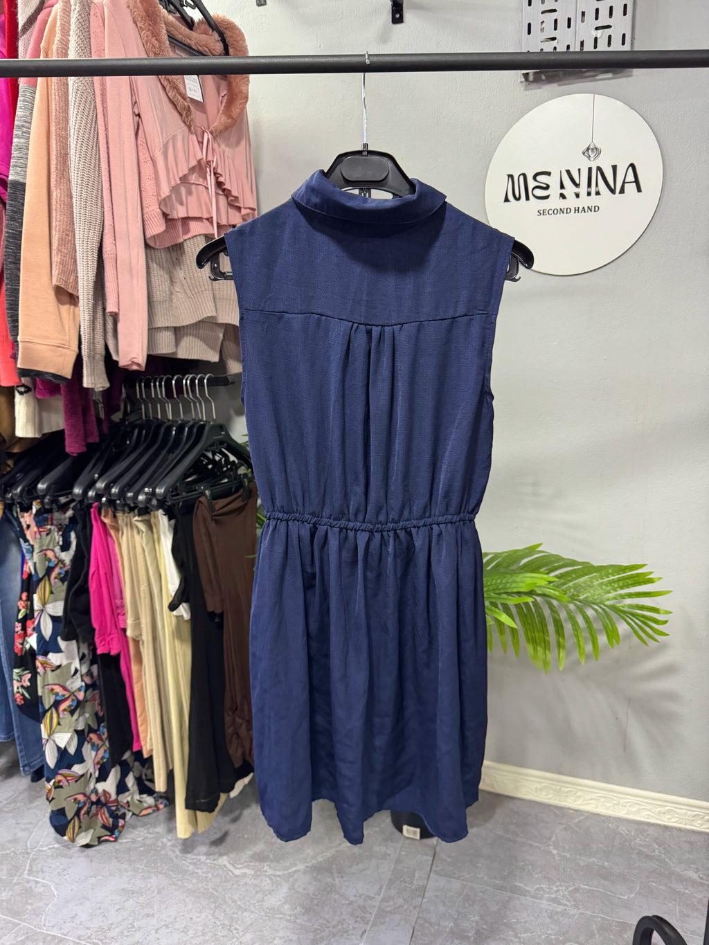 Vestido azul talle S