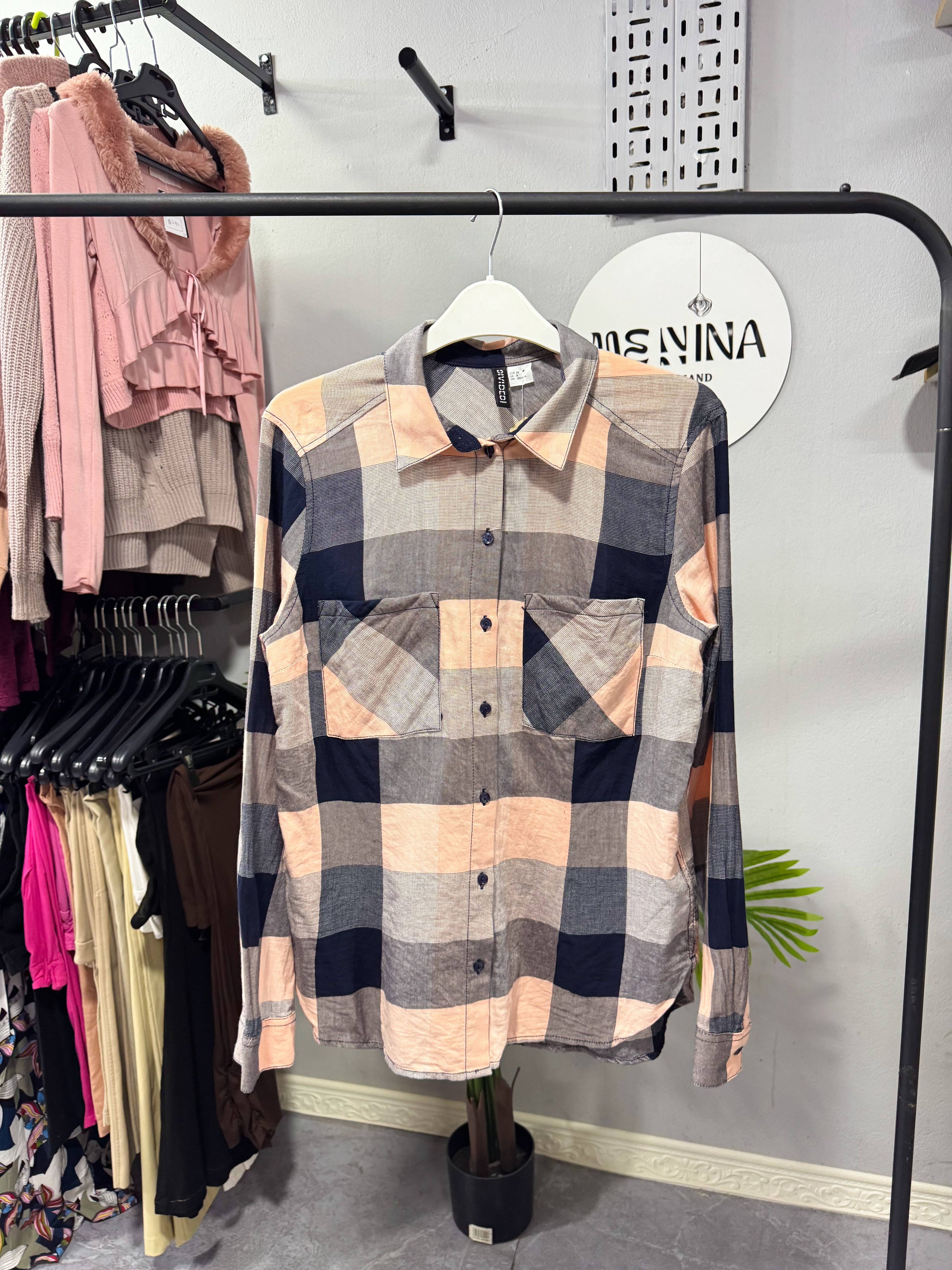 Camisa a cuadros H&M