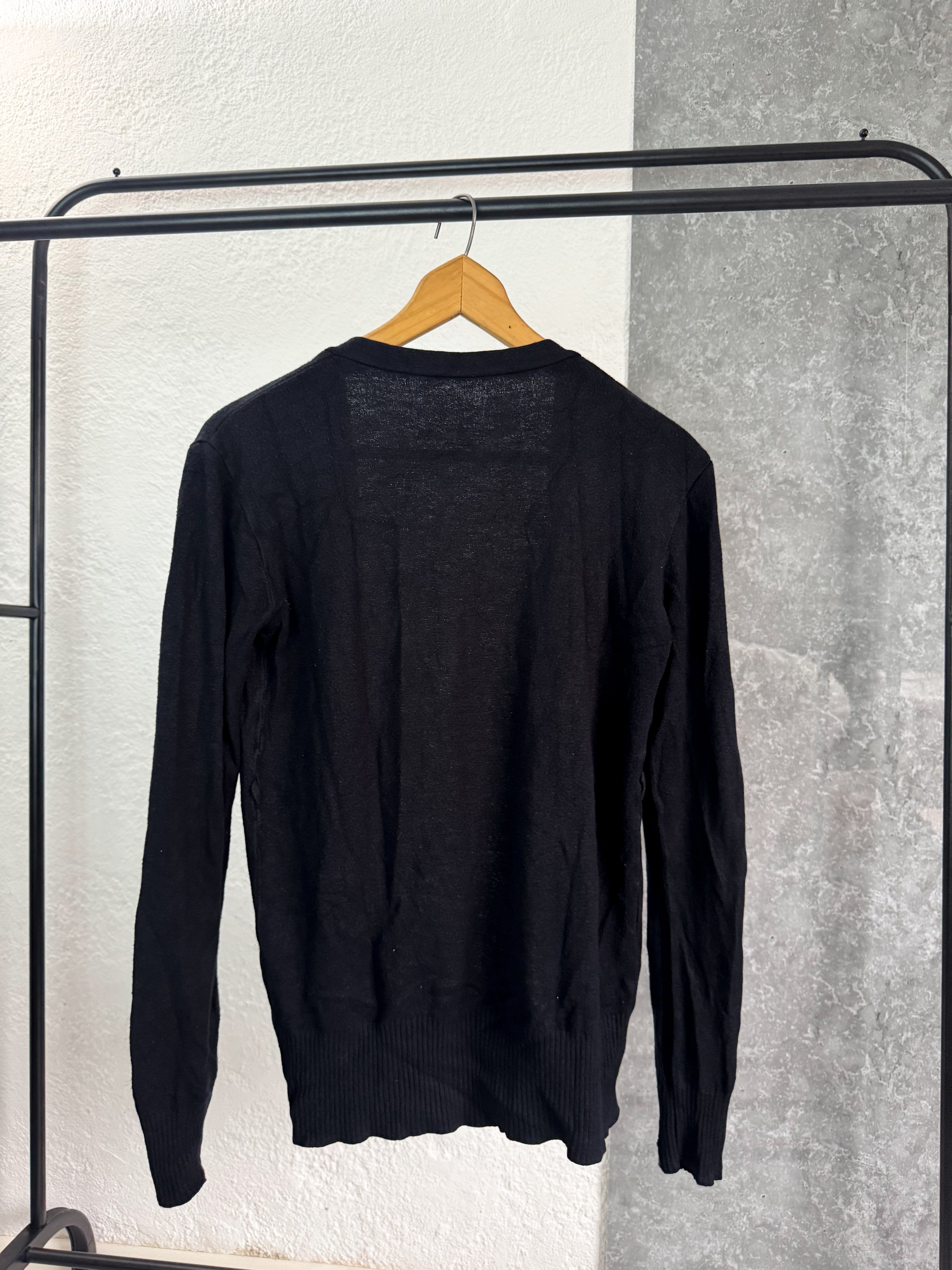 Saco negro con botones