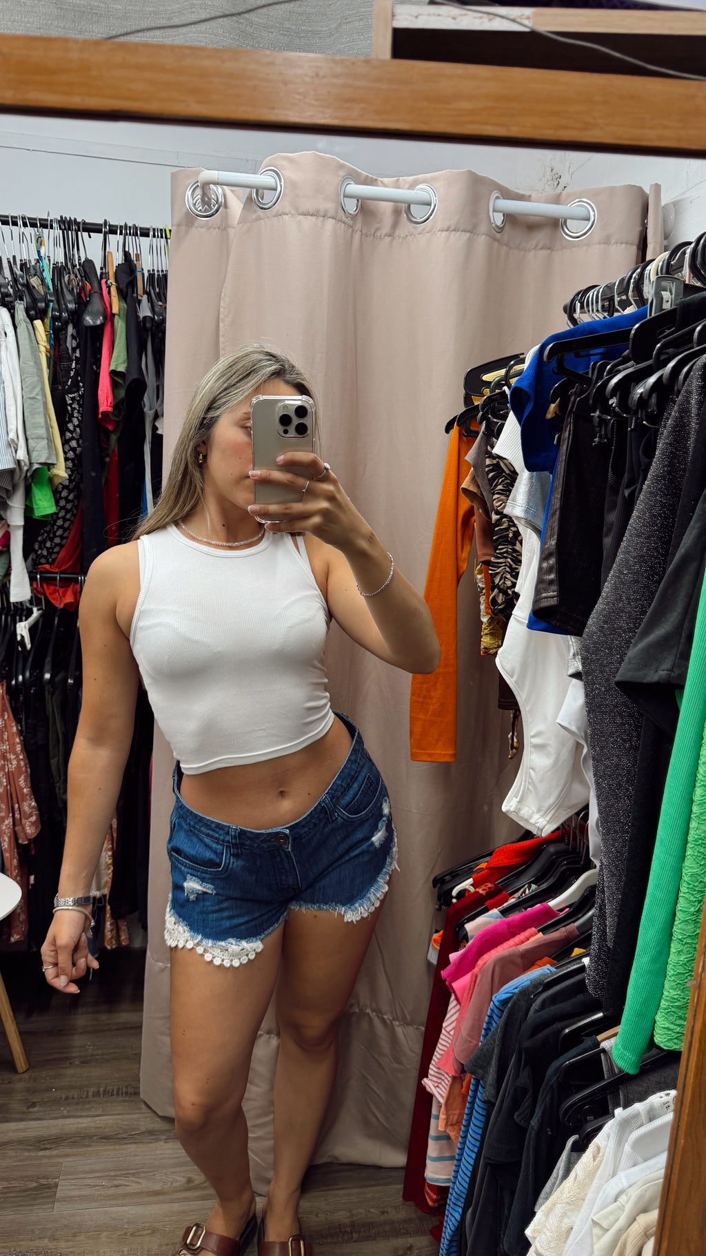 Short de Jean tiro bajo