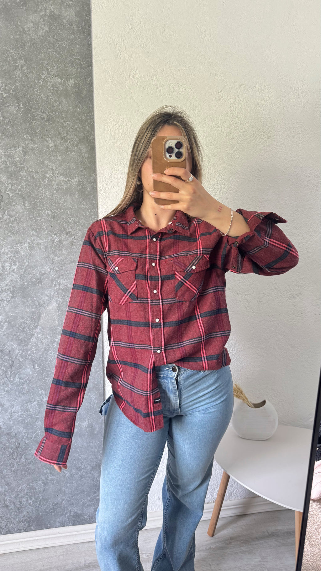 Camisa Rusty bordeaux