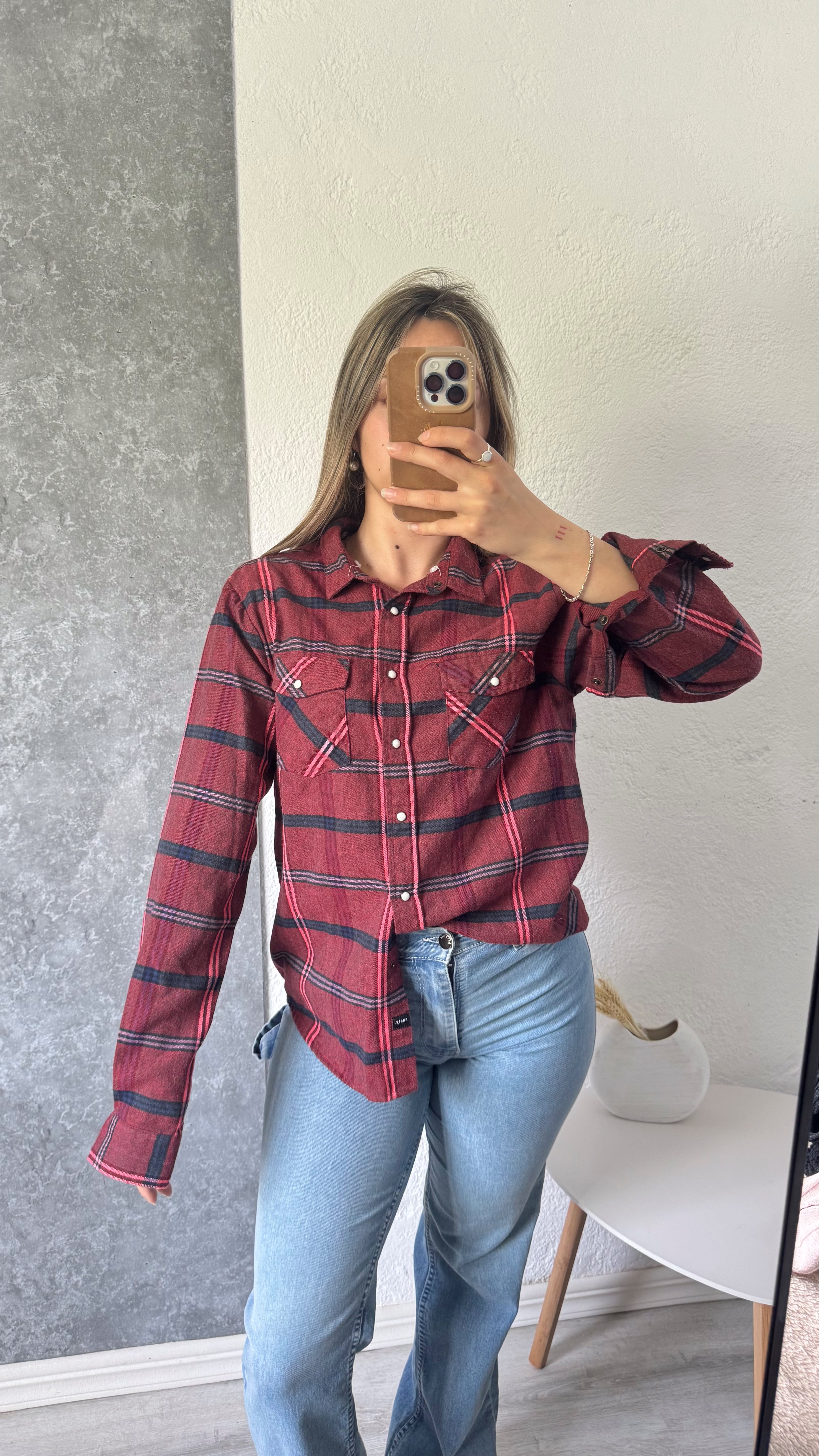 Camisa Rusty bordeaux