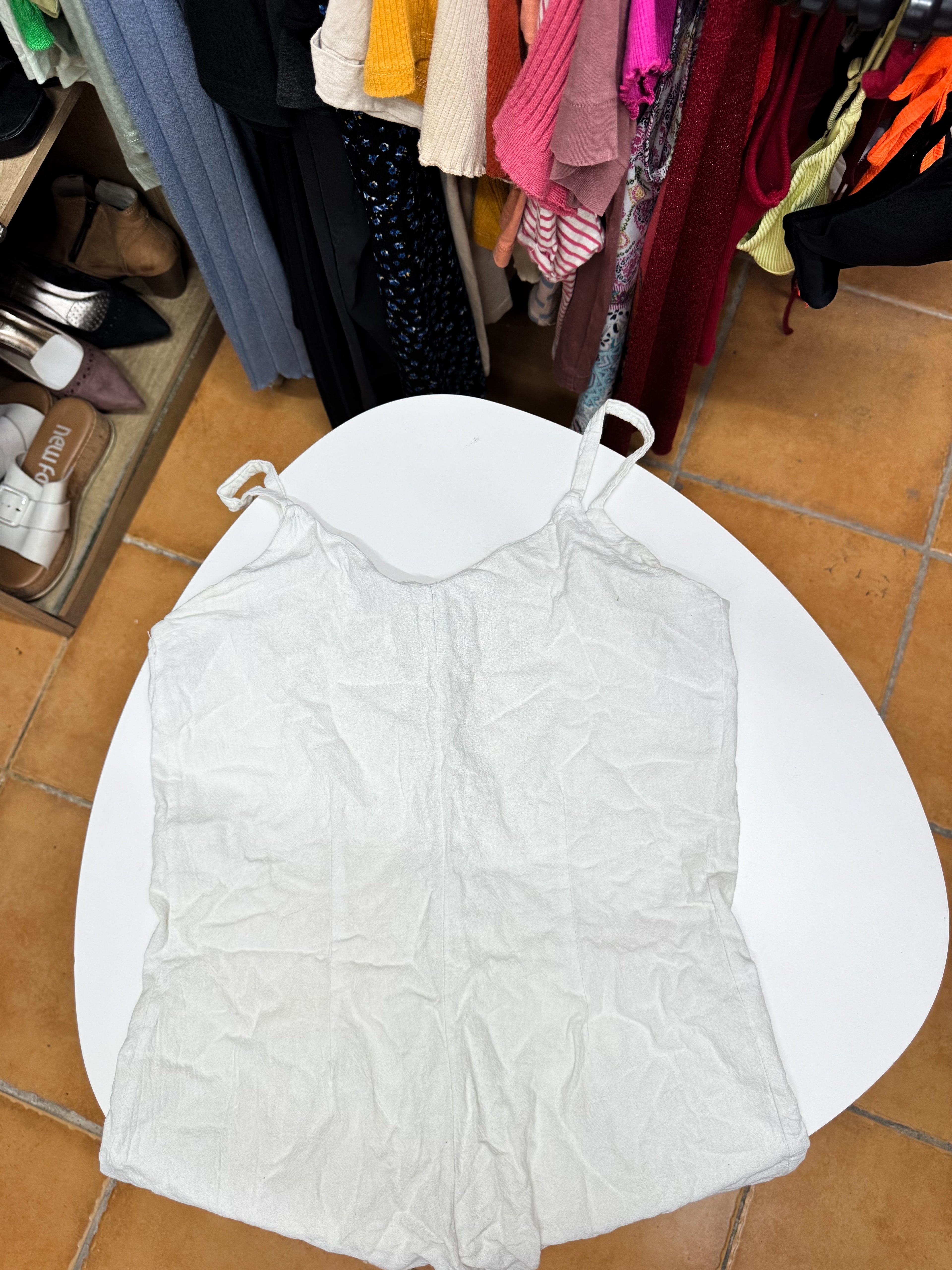 Vestido blanco de lino