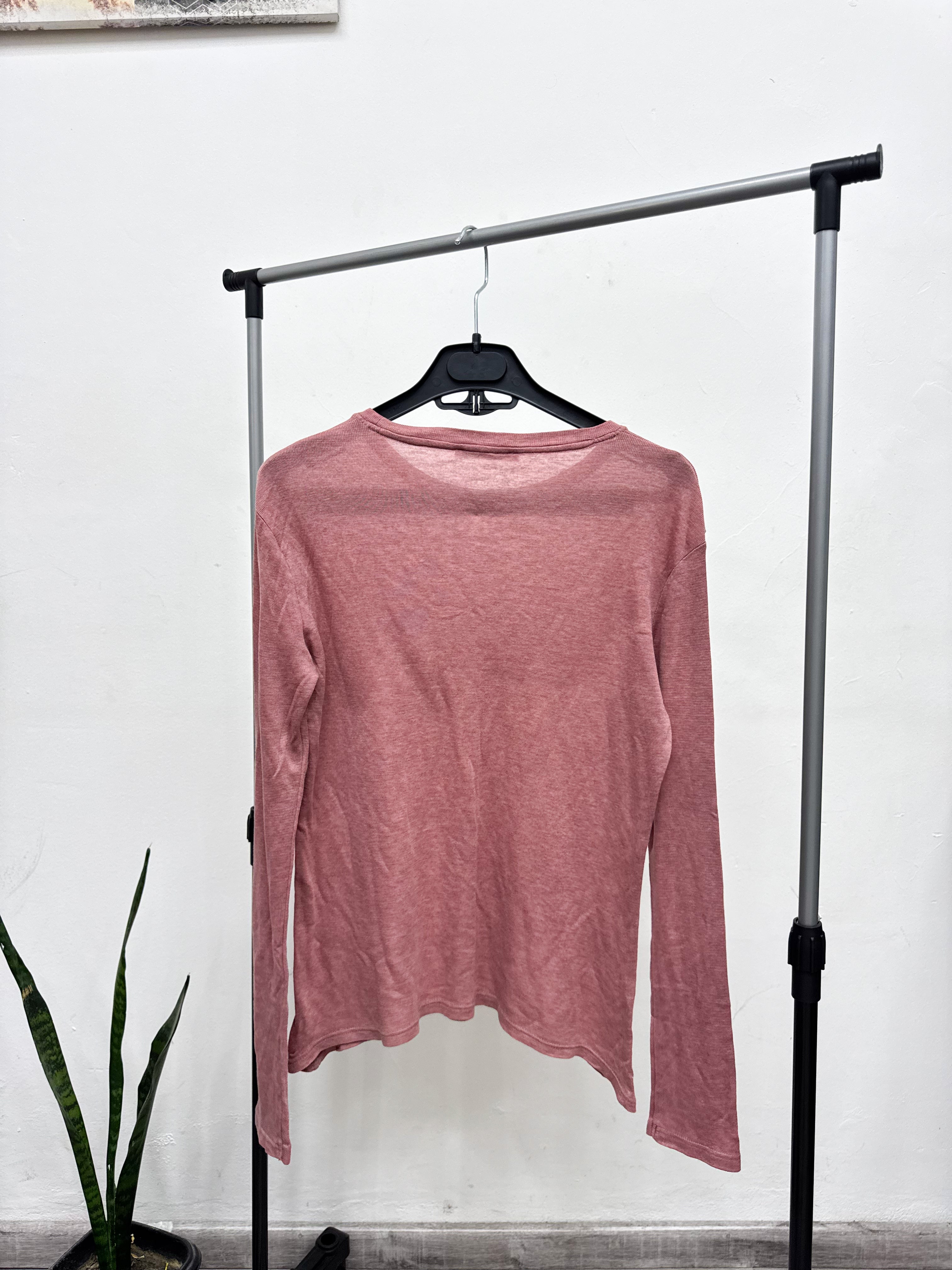 Buzo de hilo color rosa viejo ZARA