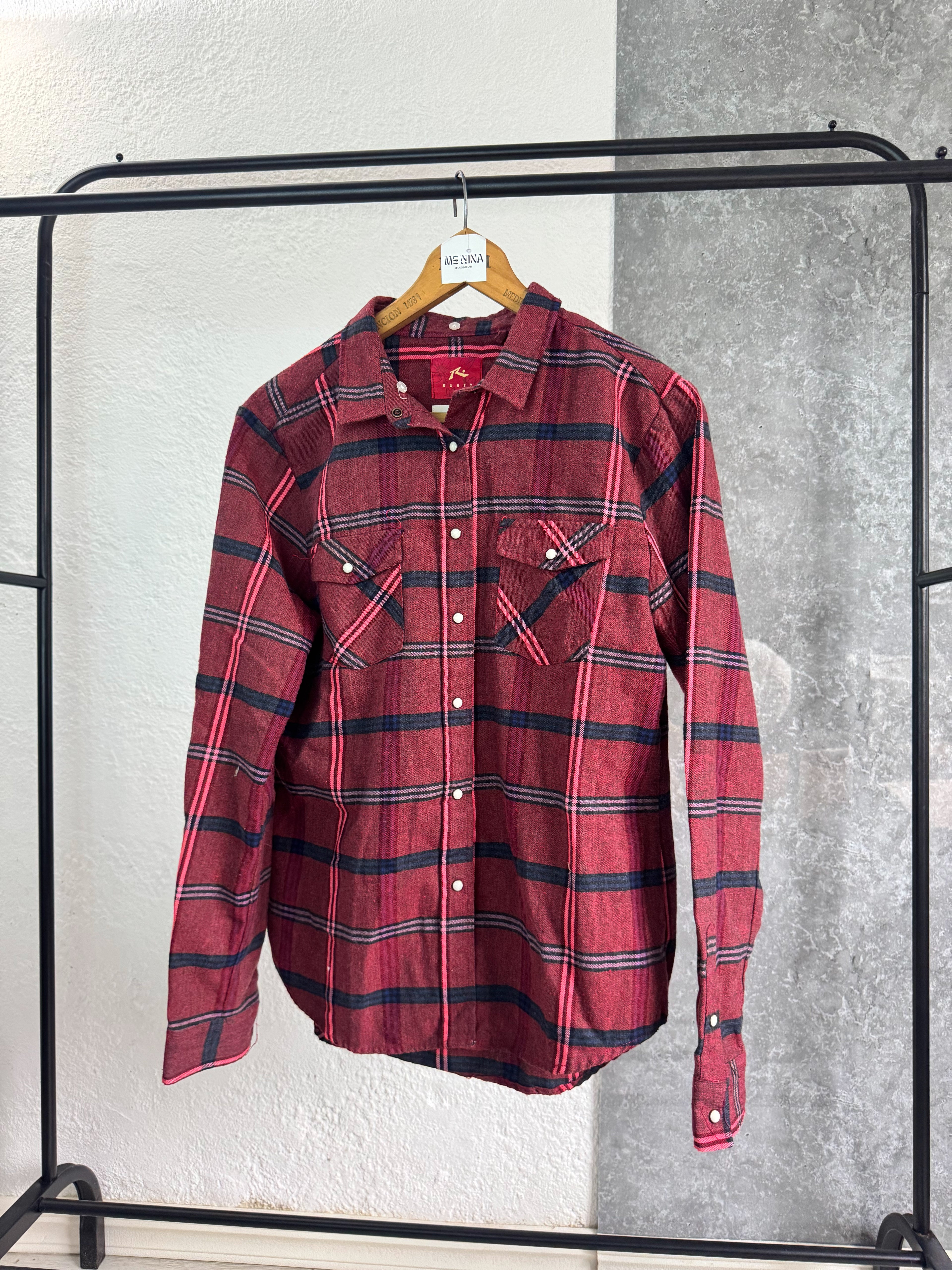 Camisa Rusty bordeaux