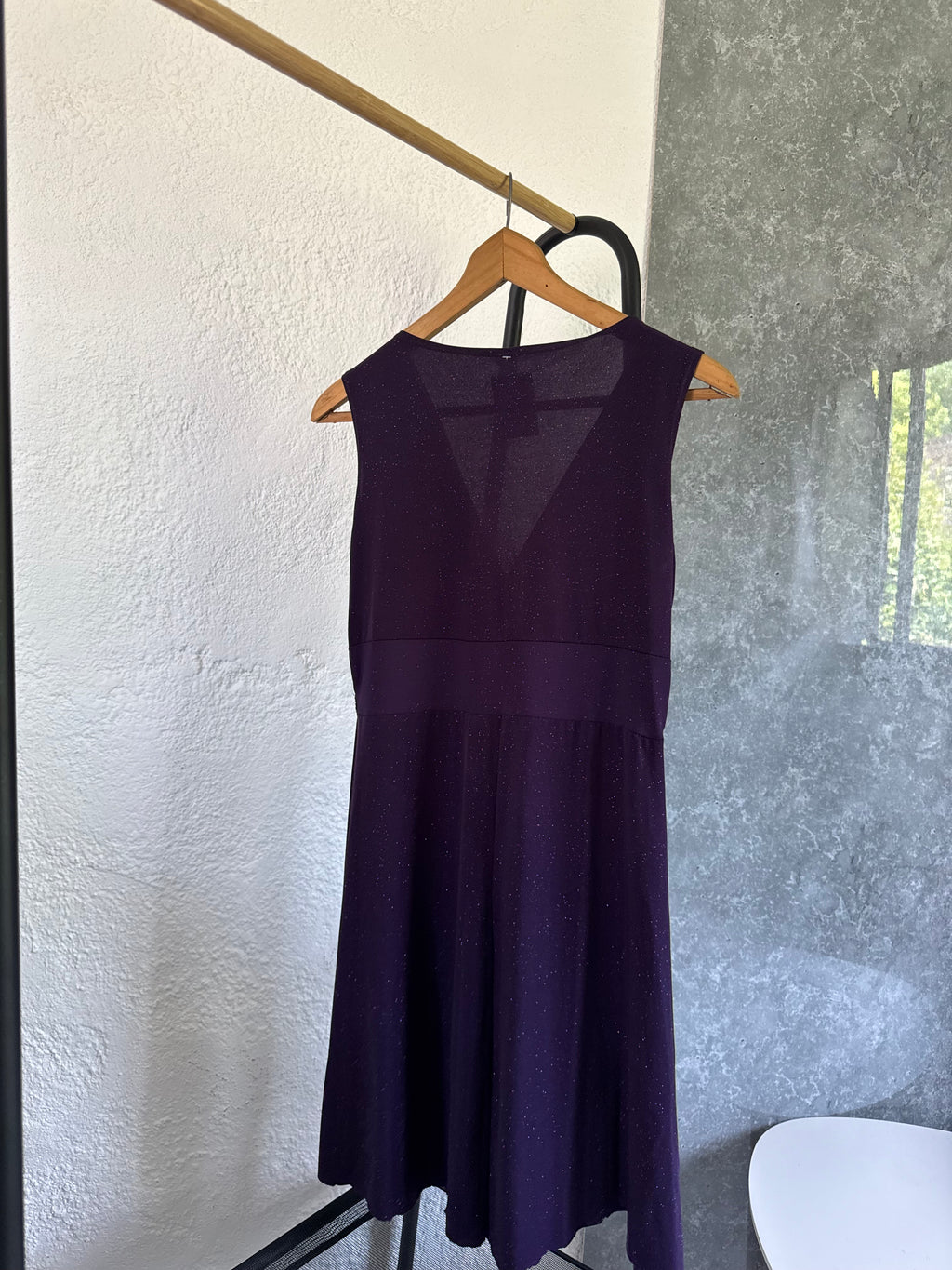 Vestido lila con brillos