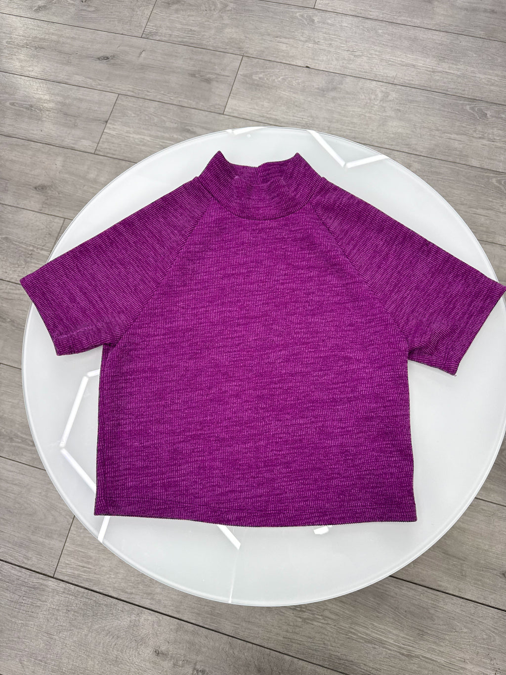 Remera de hilo violeta Renner talle L
