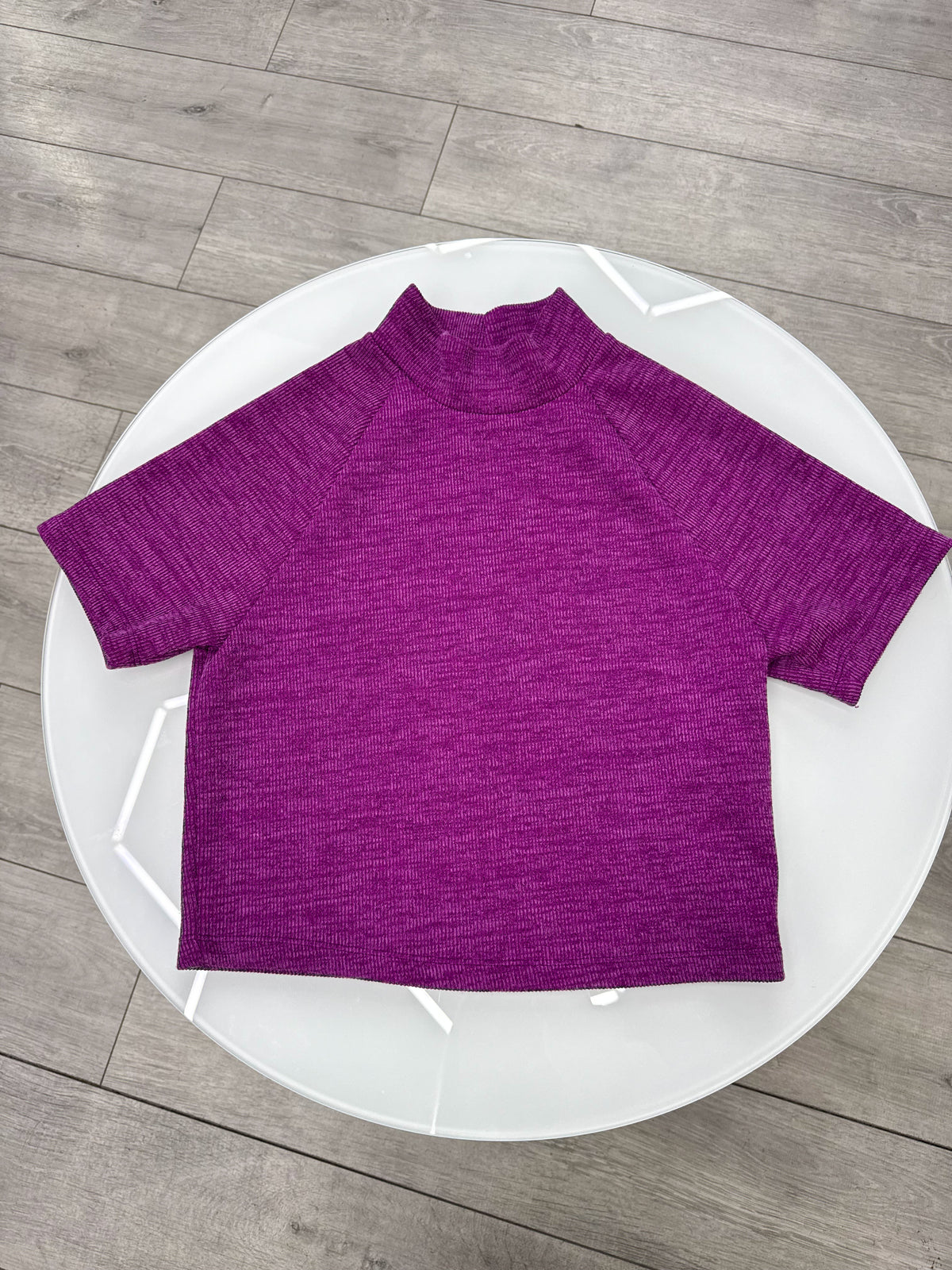 Remera de hilo violeta Renner talle L
