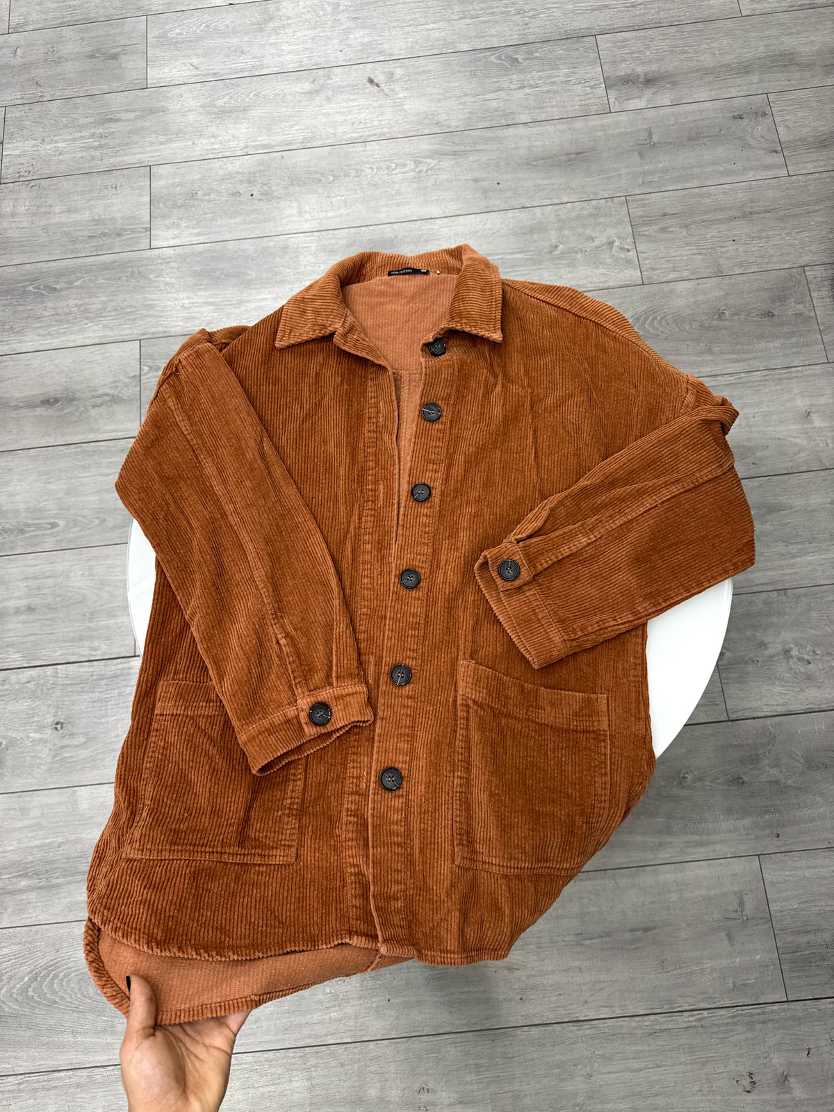 Sobrecamisa de pana marrón
