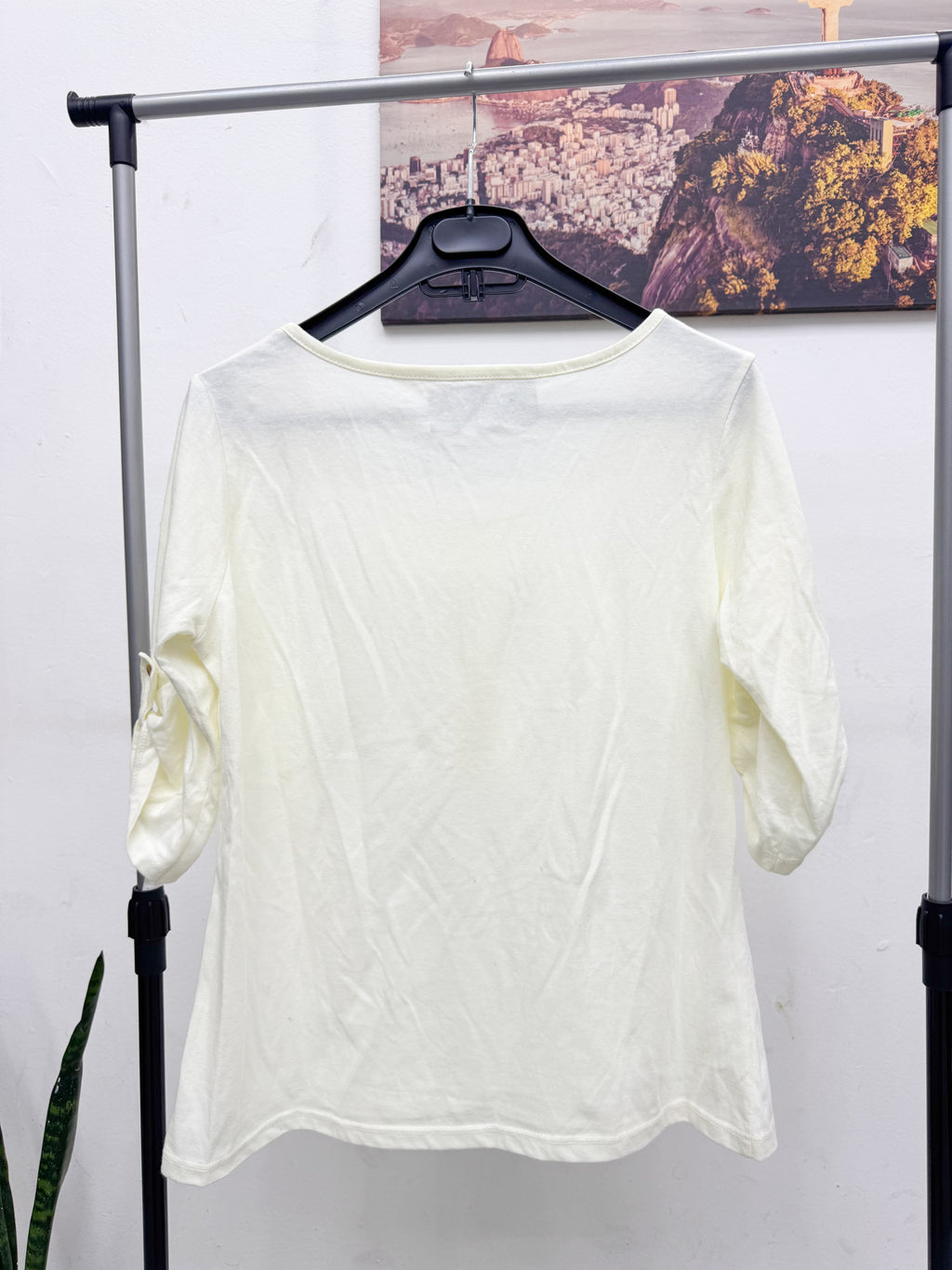 Remera manga 3/4 beige