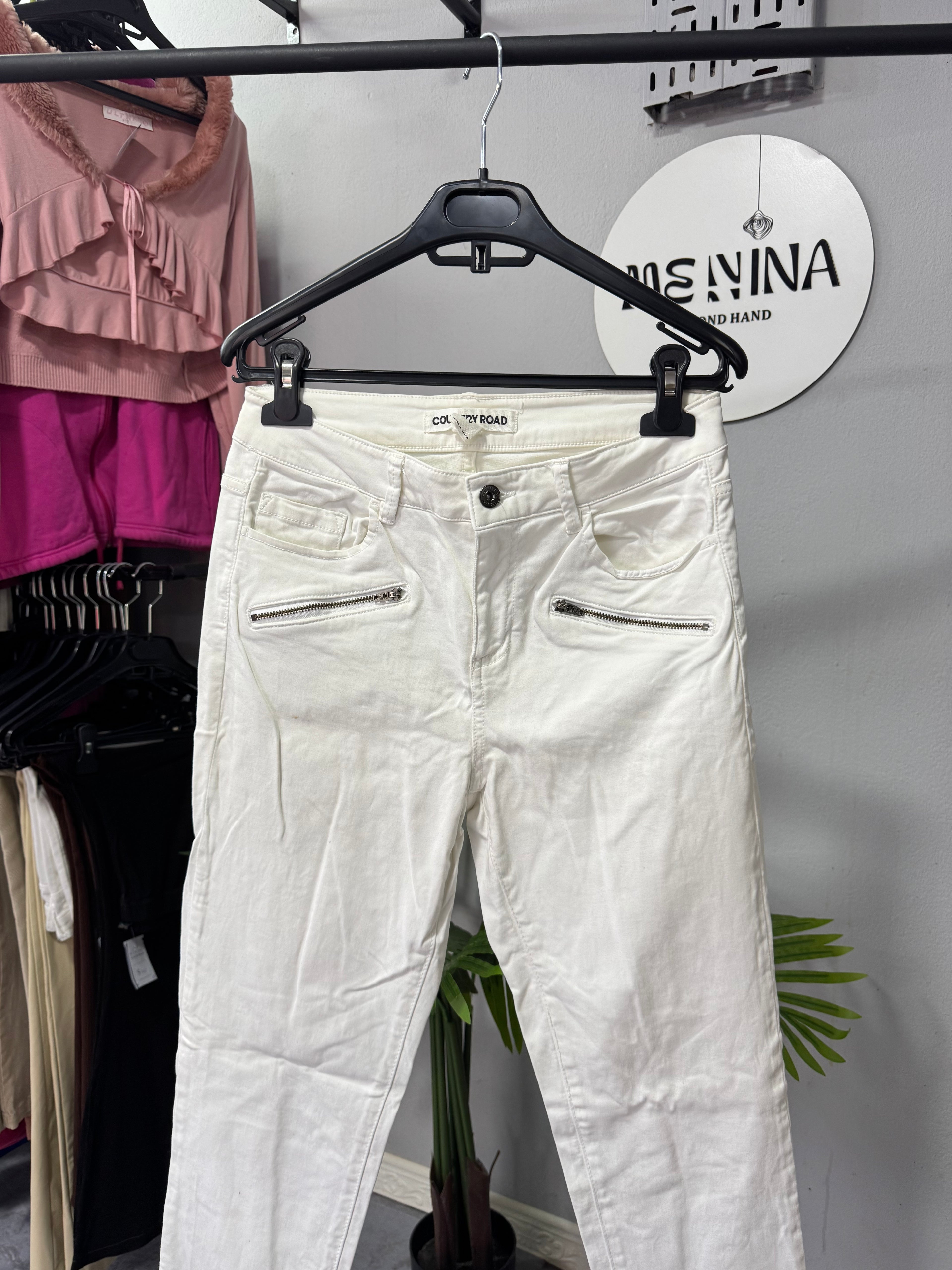 Pantalón blanco talle 28 alicrado
