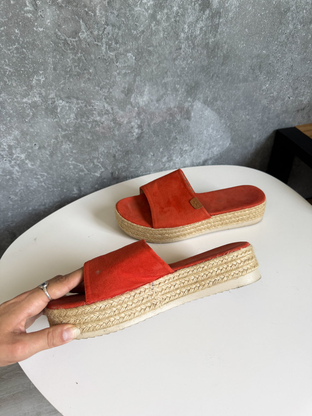 Sandalias Korium naranjas