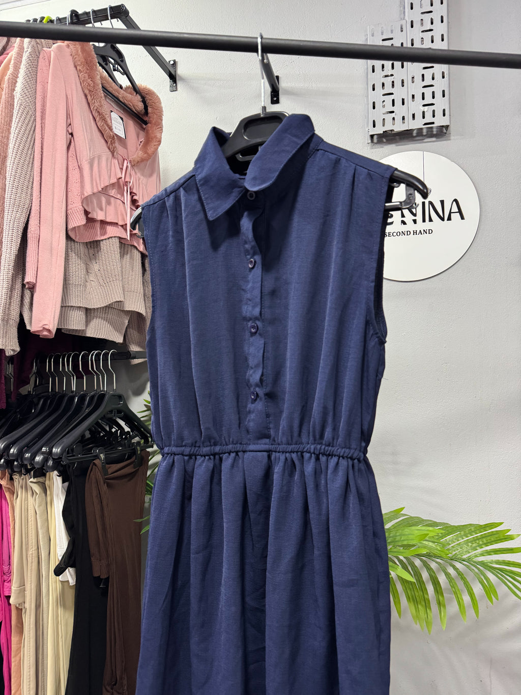 Vestido azul talle S