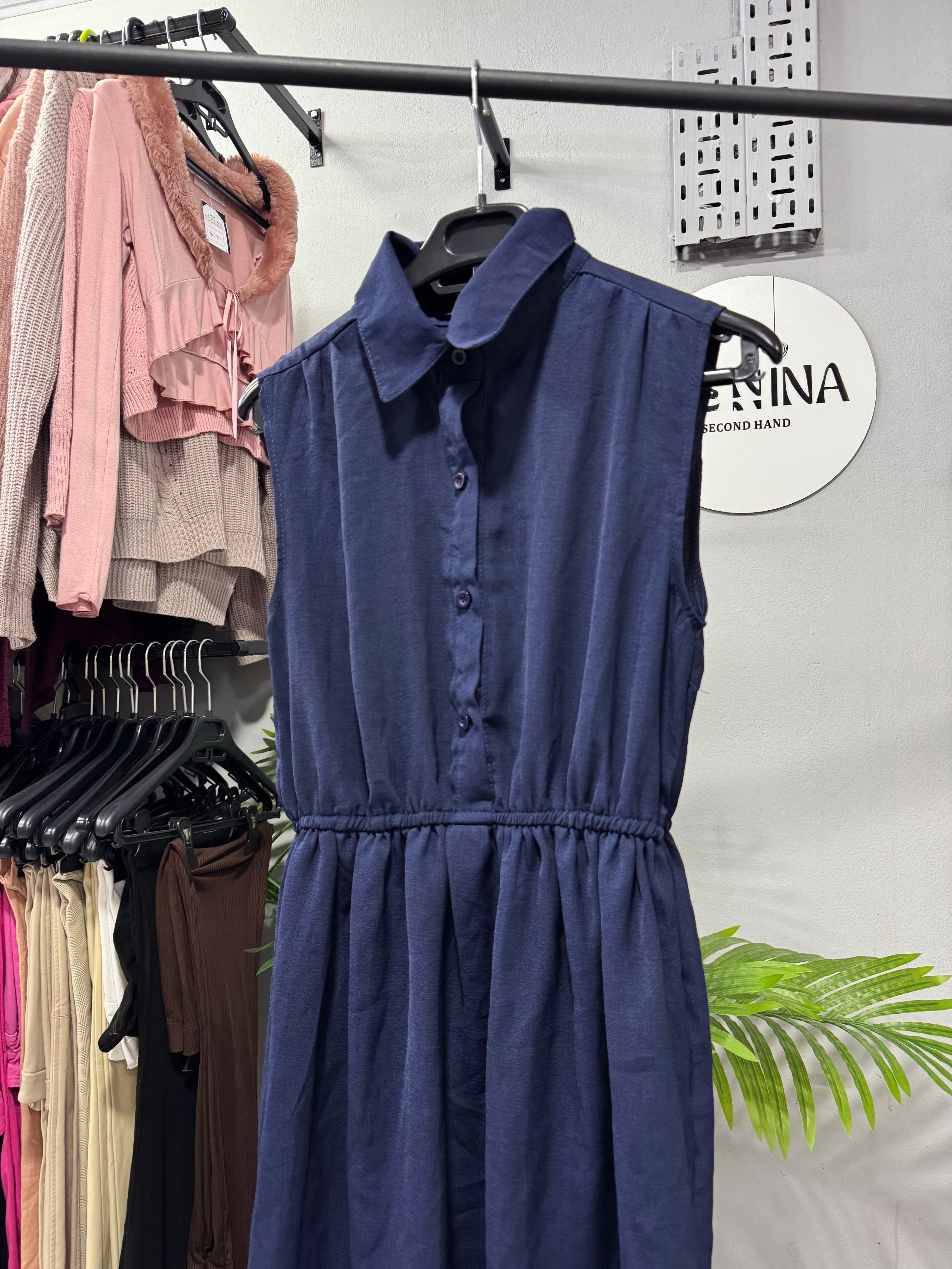 Vestido azul talle S