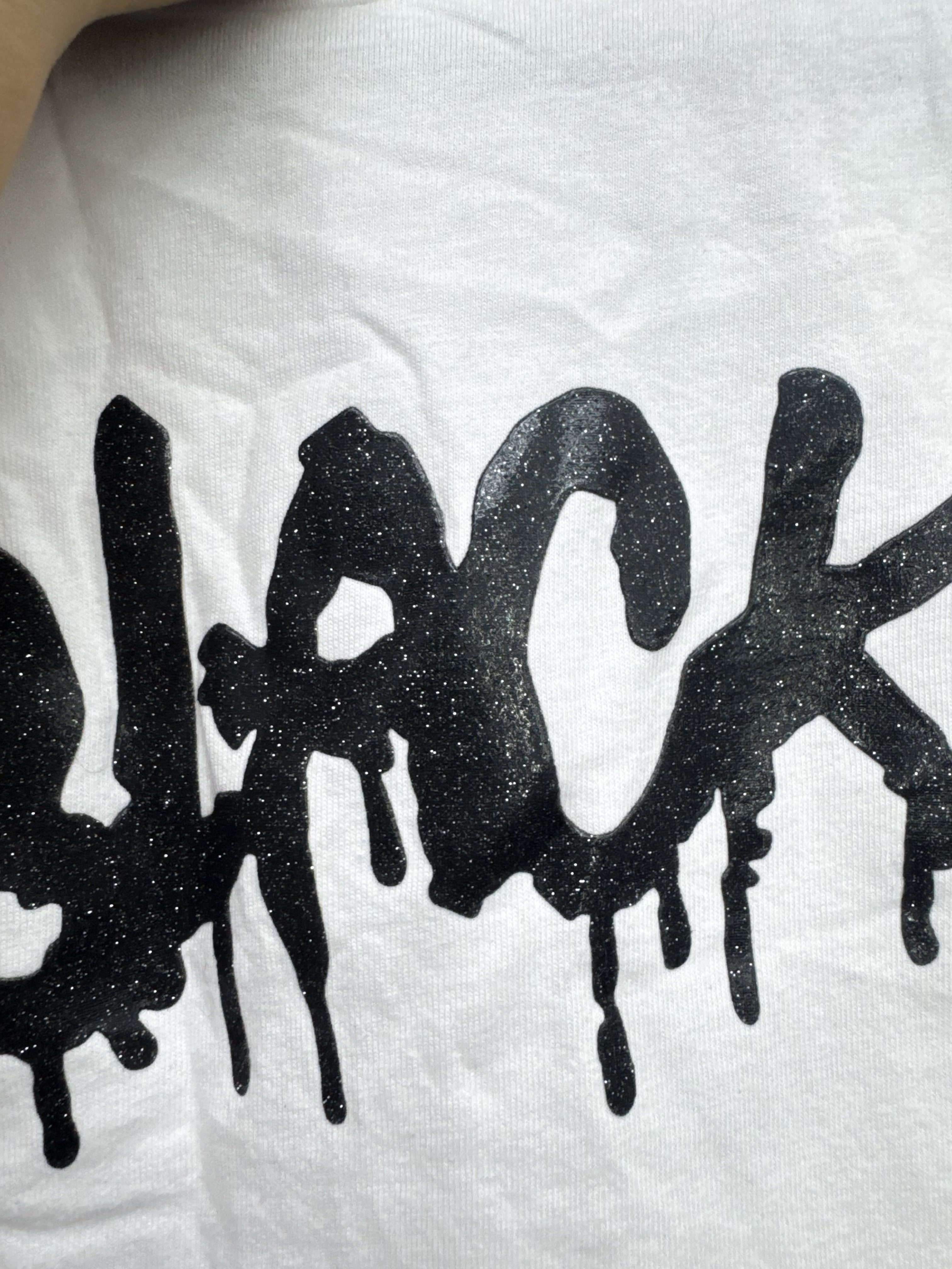 Remera corta blanca -  BLACK