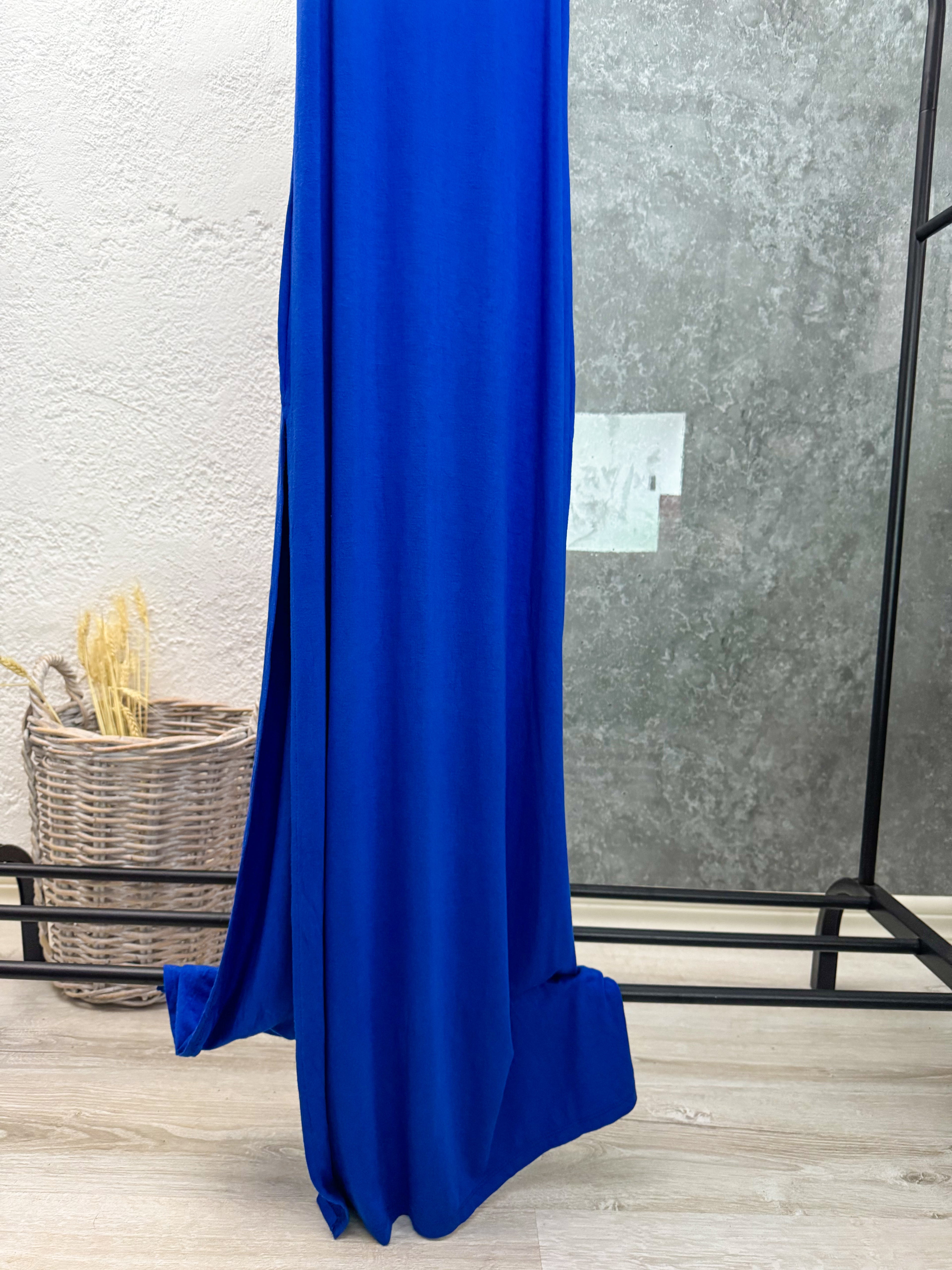 Vestido largo azul