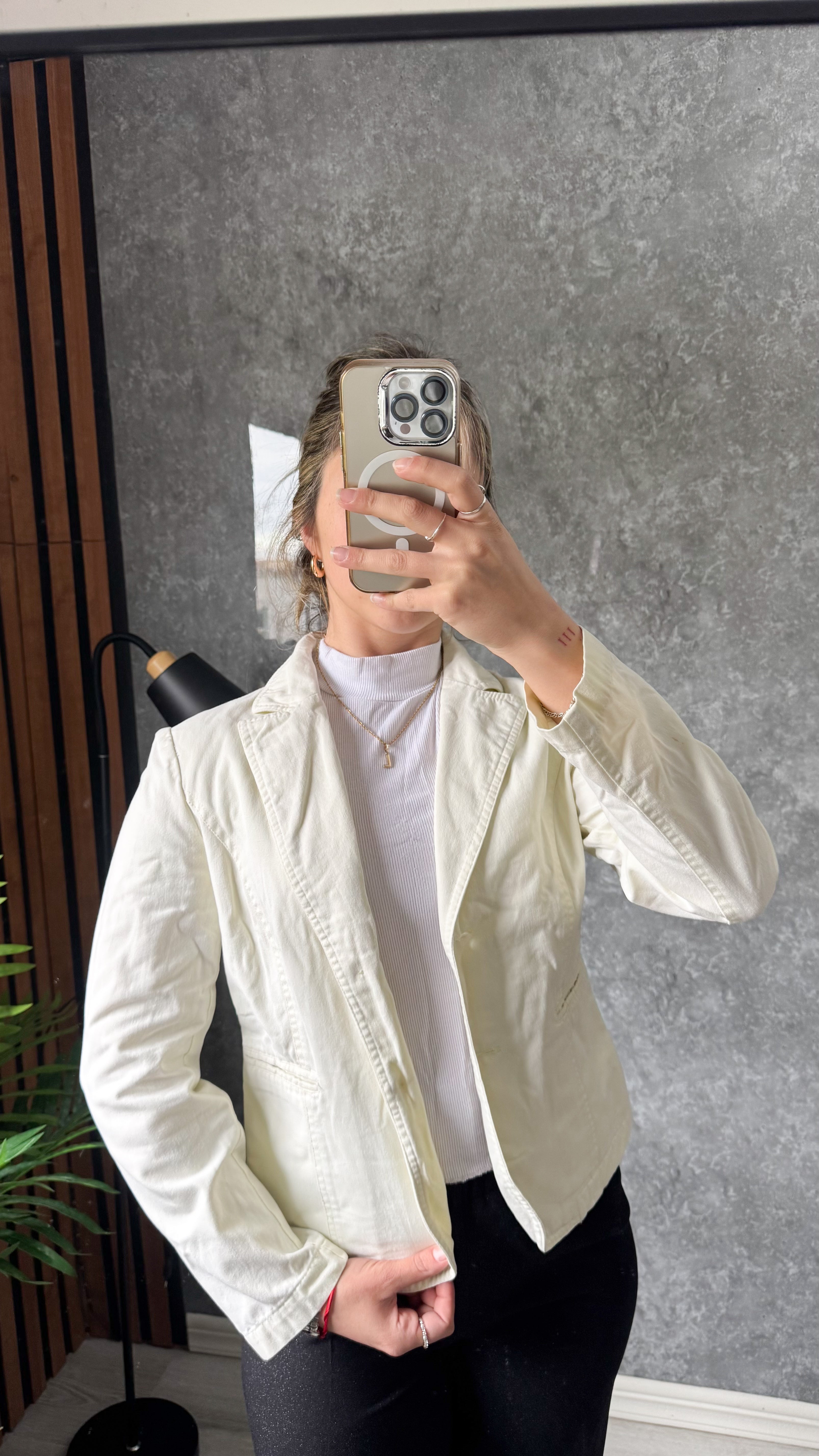 Blazer beige talle S