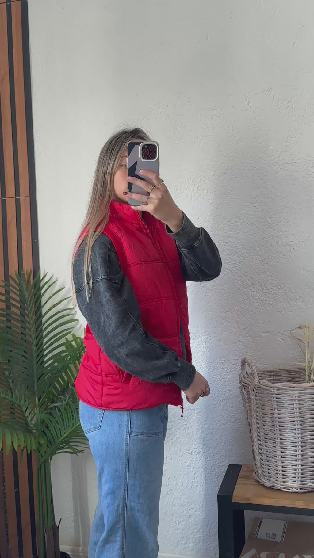 Chaleco rojo talle S