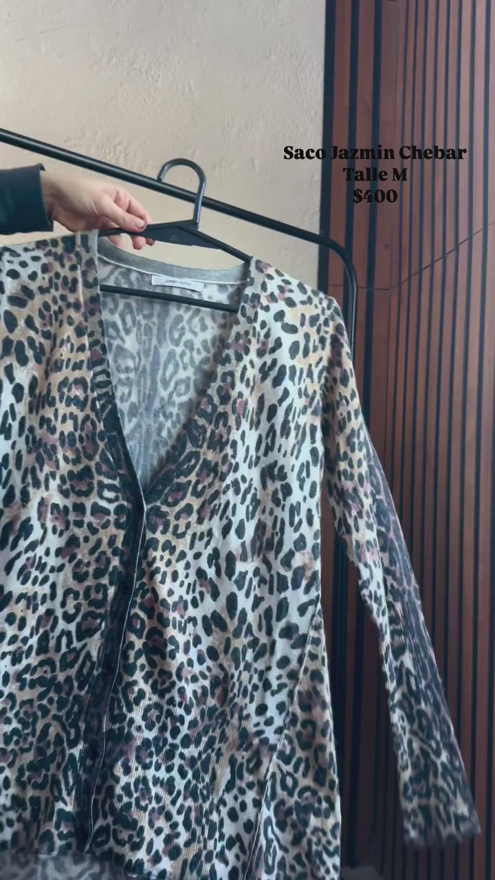 Saco animal print M. Victoria Ortiz